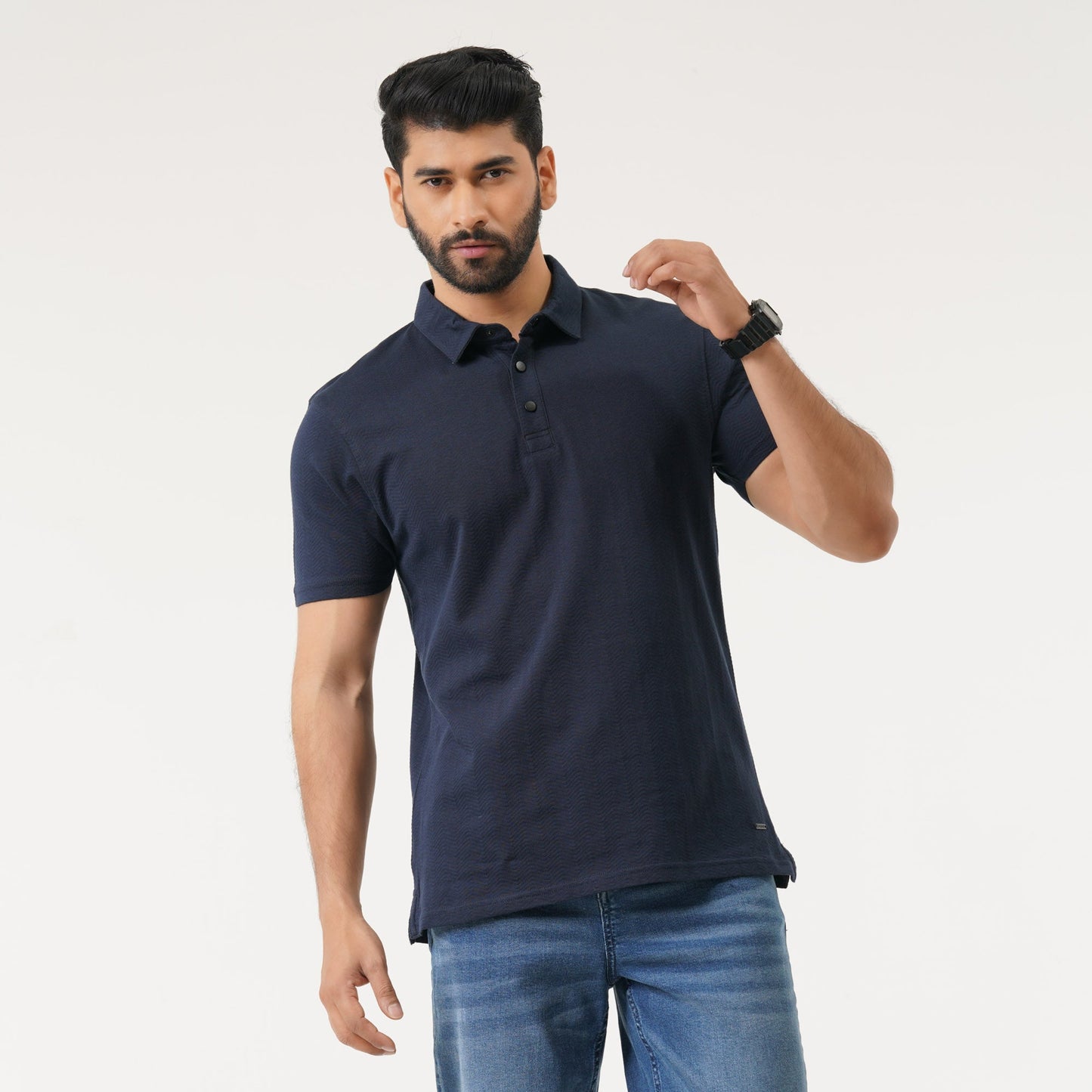 Mens Navy Polo T-Shirt