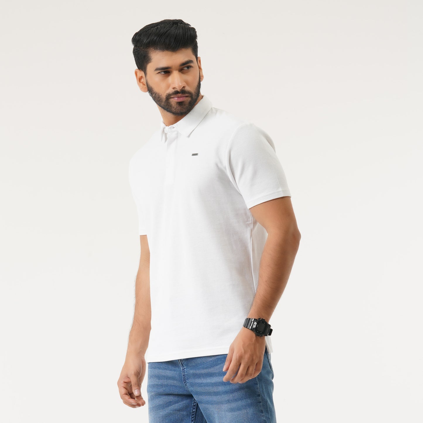 Mens White Polo Shirt
