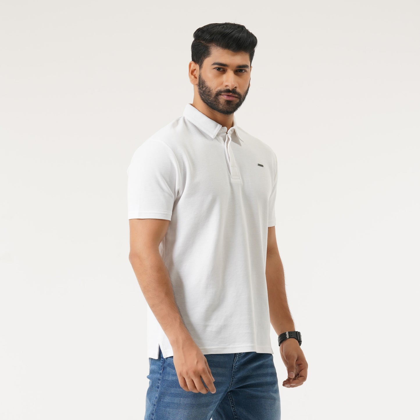 Mens White Polo Shirt