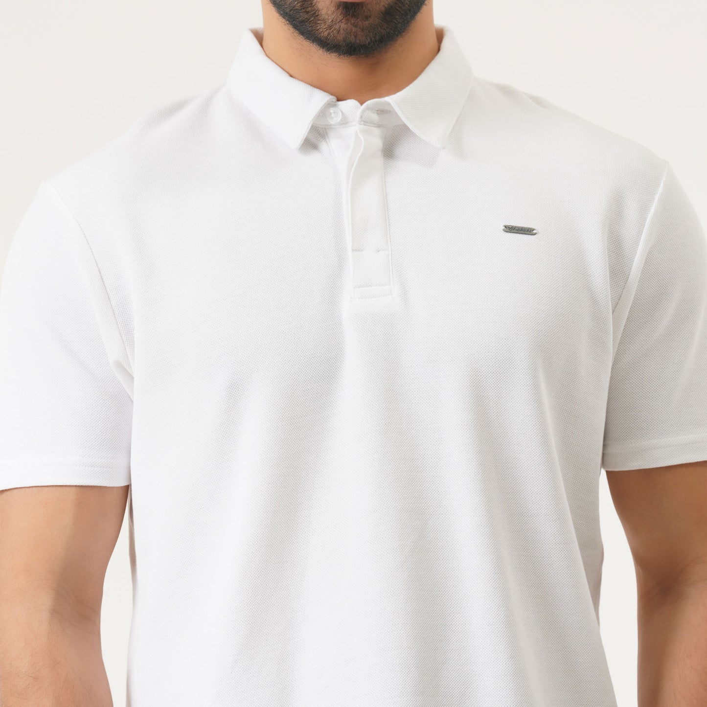 Mens White Polo Shirt