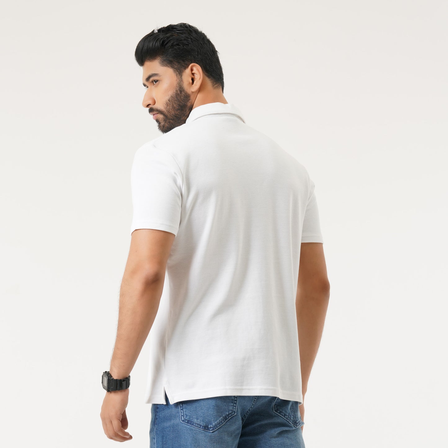 Mens White Polo Shirt
