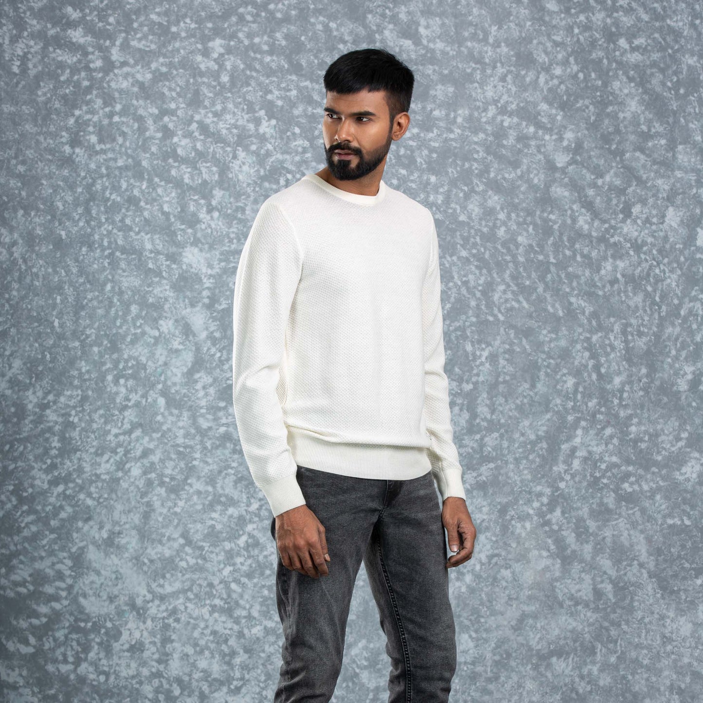 Mens Pullover- White