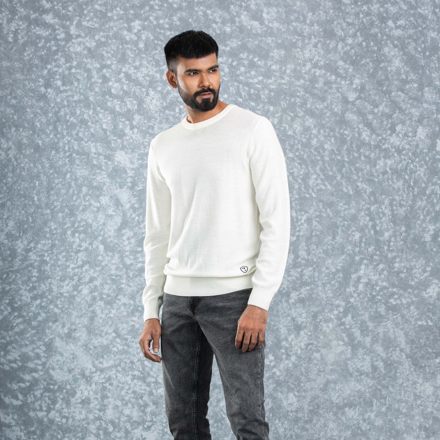 Mens Pullover- White