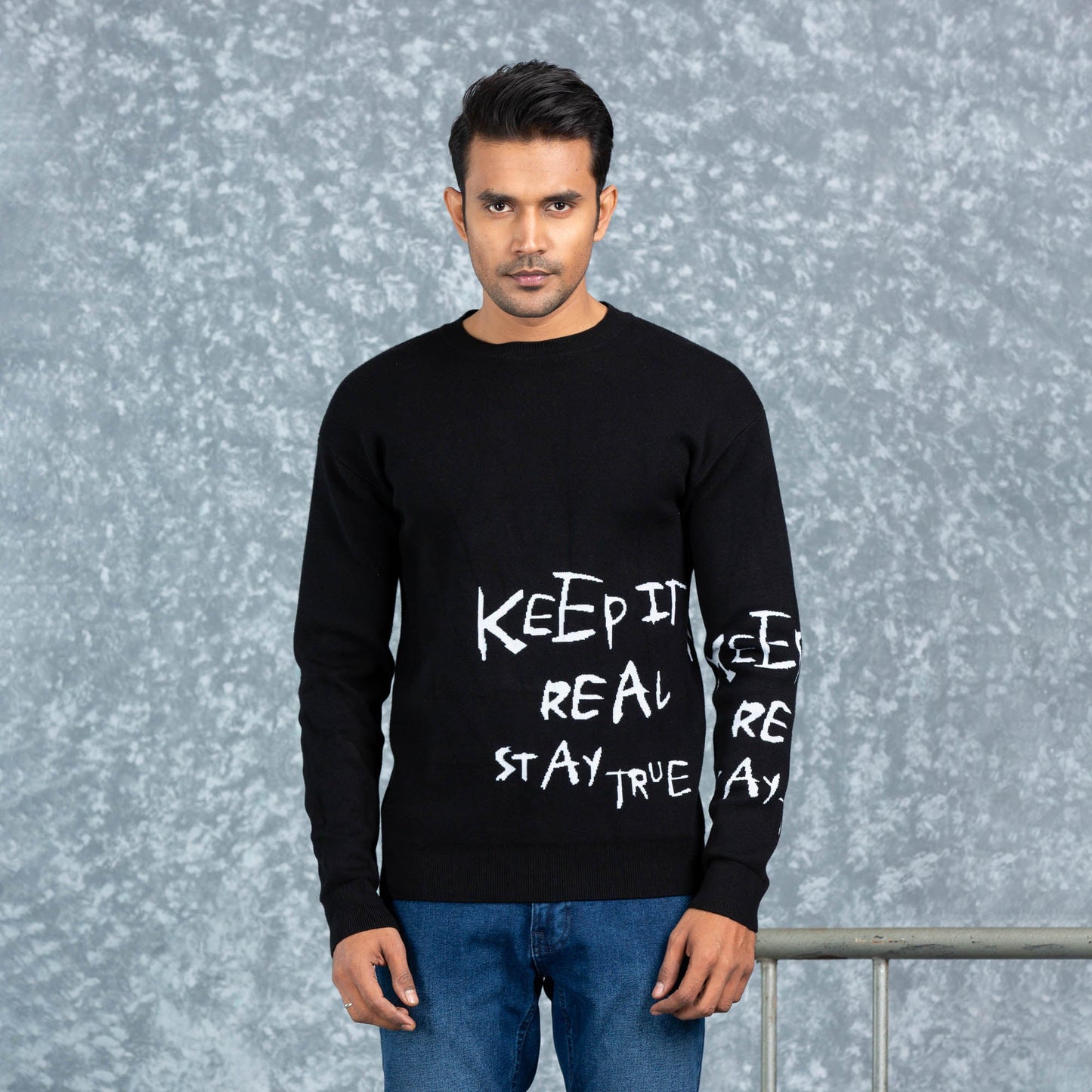 MENS PULLOVER- BLACK