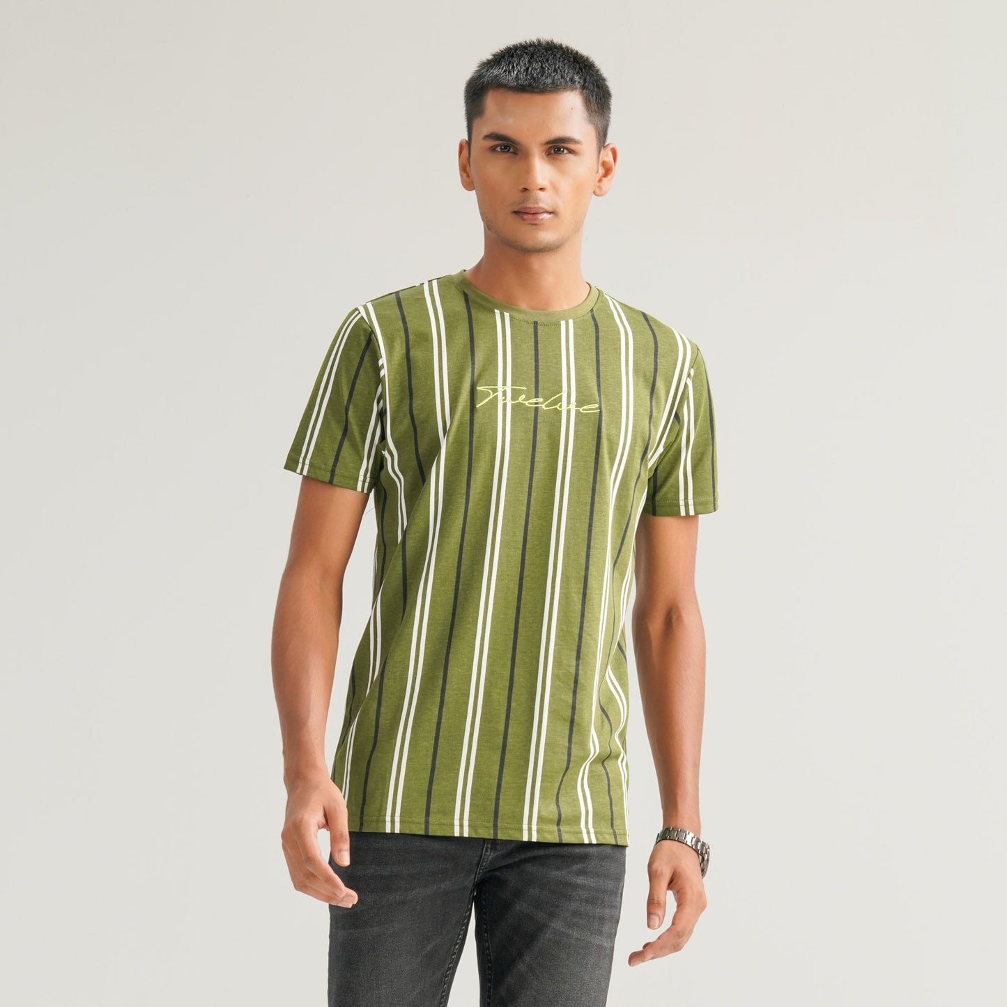 Mens Green Olive T- Shirt