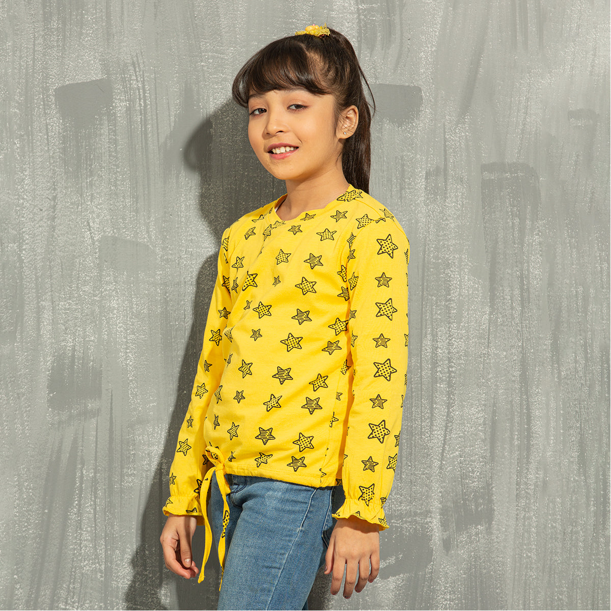 Girls L/S T-Shirt- Yellow