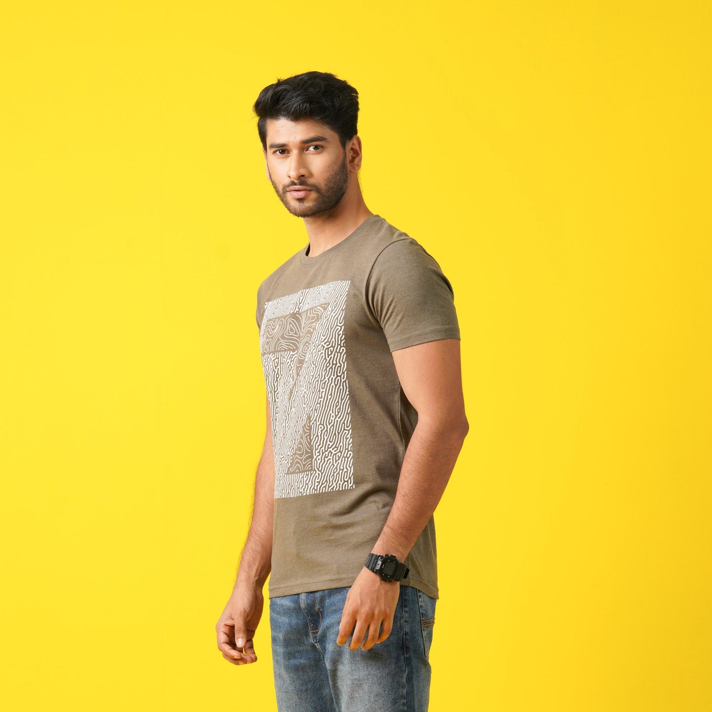 MENS T- SHIRT-OLIVE