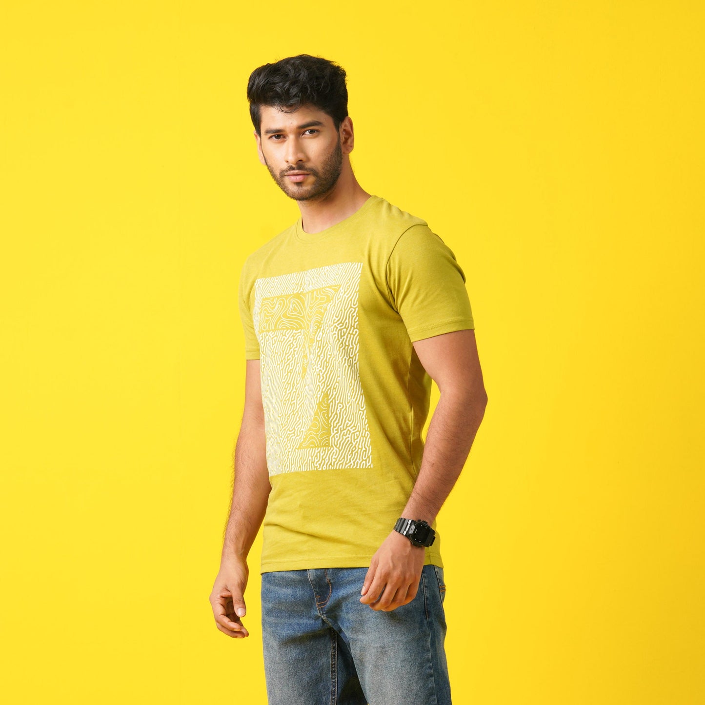 MENS T- SHIRT-LIME