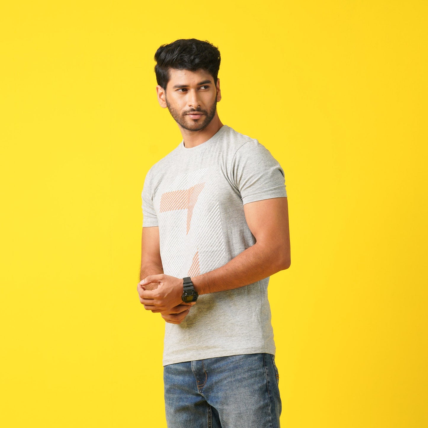 MENS T- SHIRT-GRAY