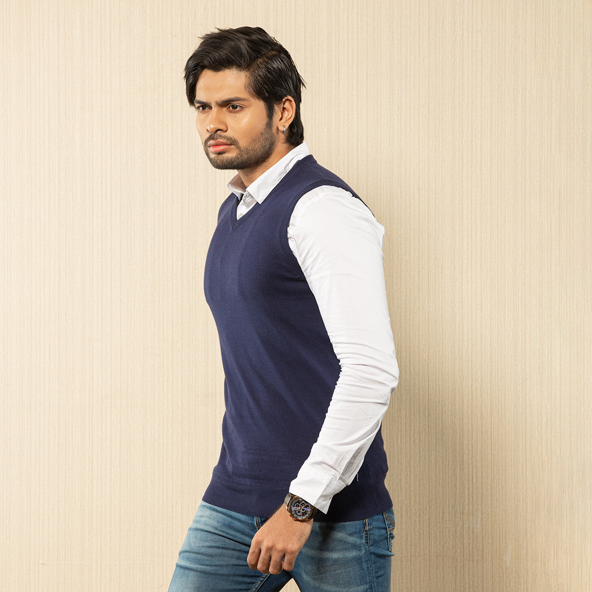 Mens Winter Vest- Navy