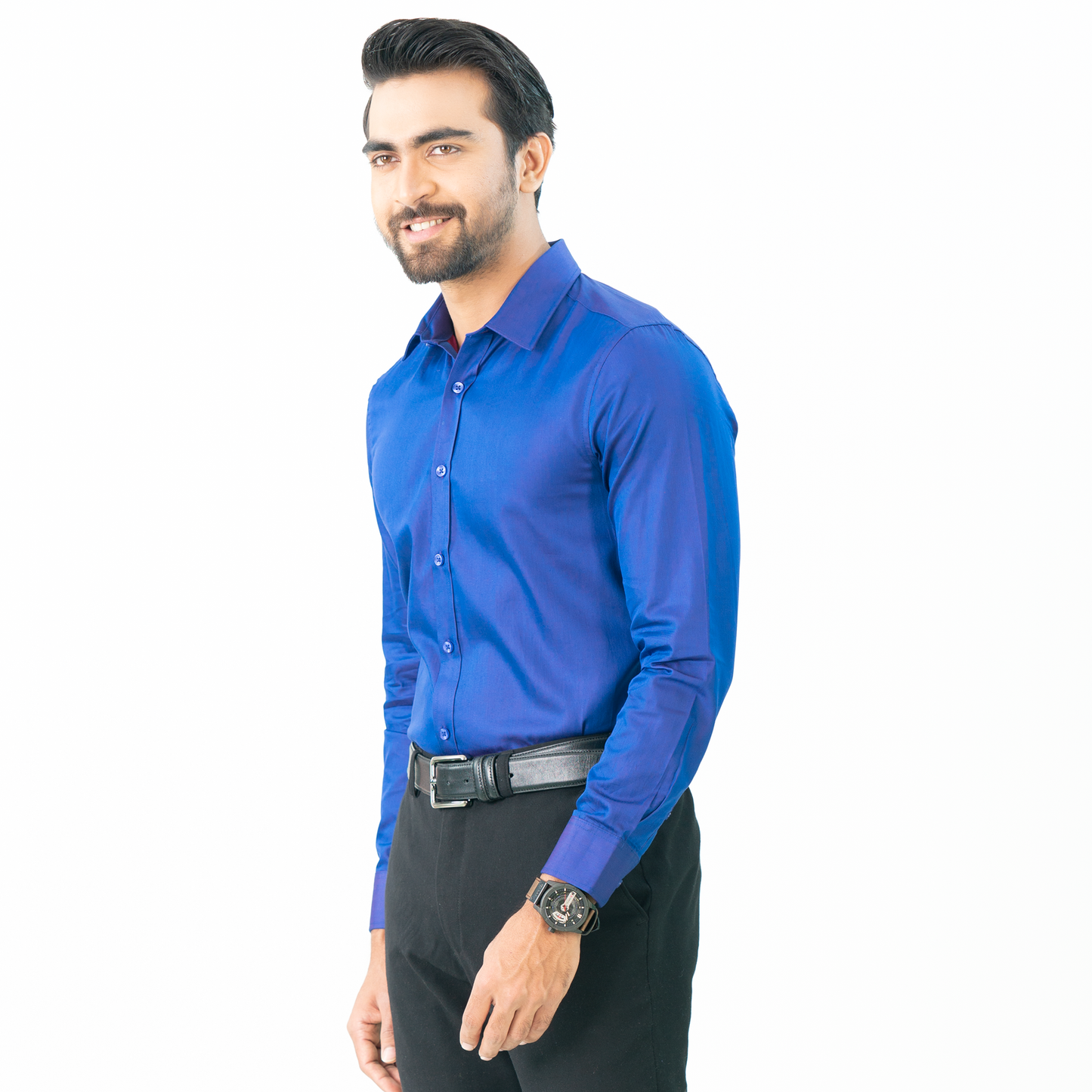 Mens Formal Shirt-Aqua Blue