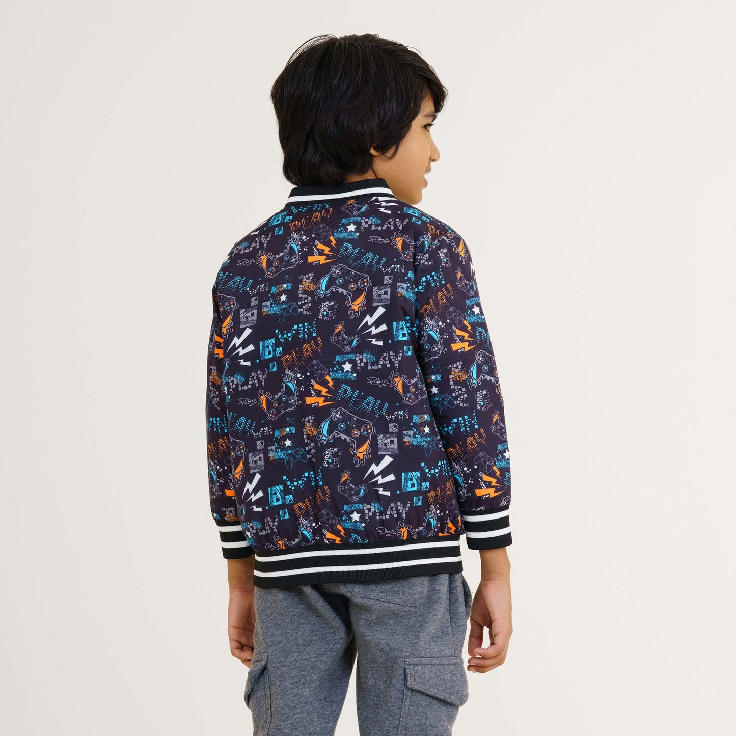 Baby Boy's Black Bomber