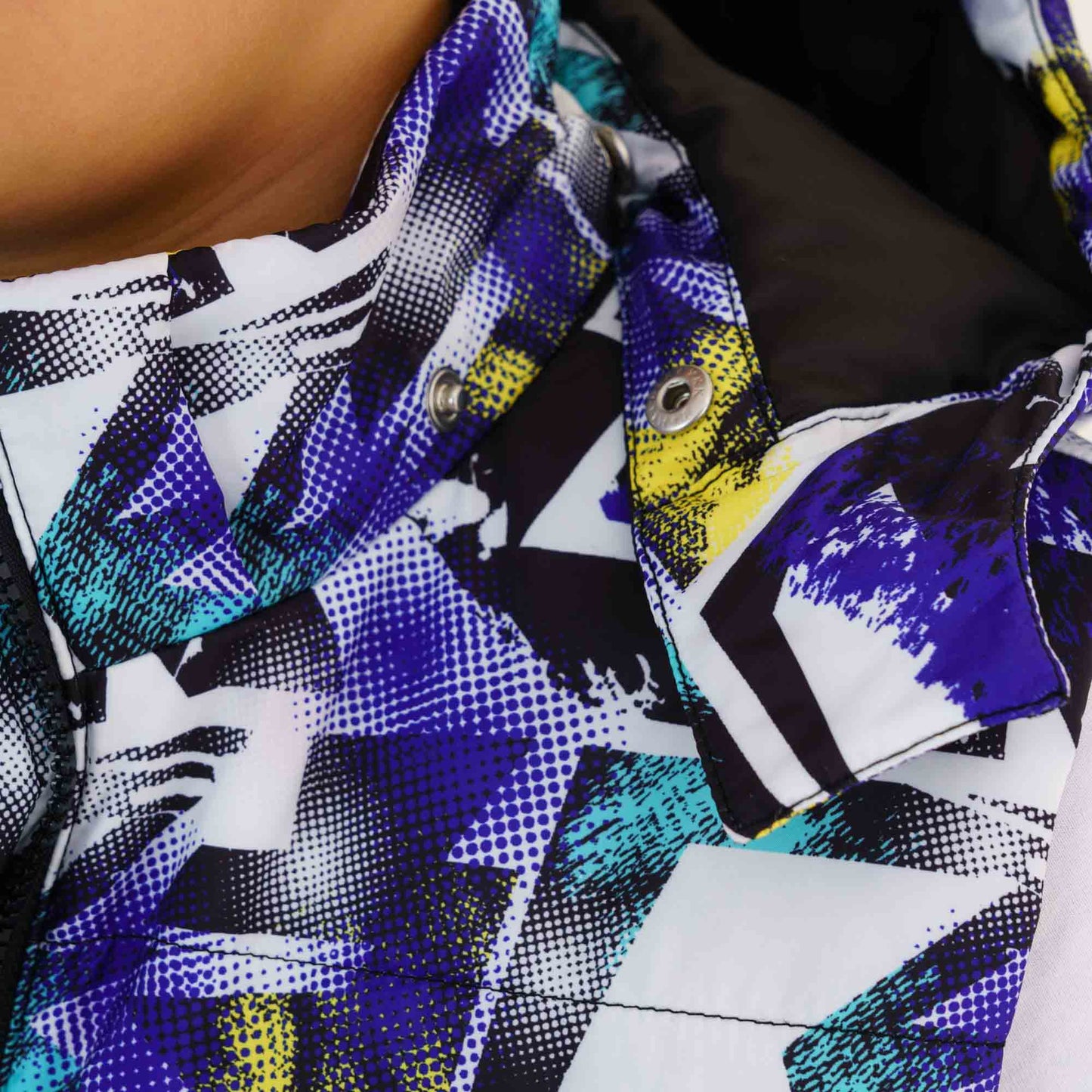 Boy's Blue Printed Husky Jacket