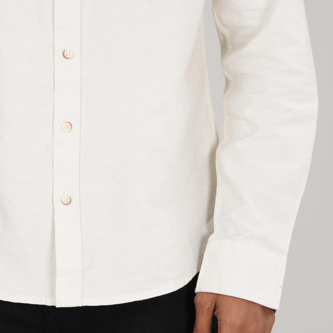 Mens Off White L/S Shirt
