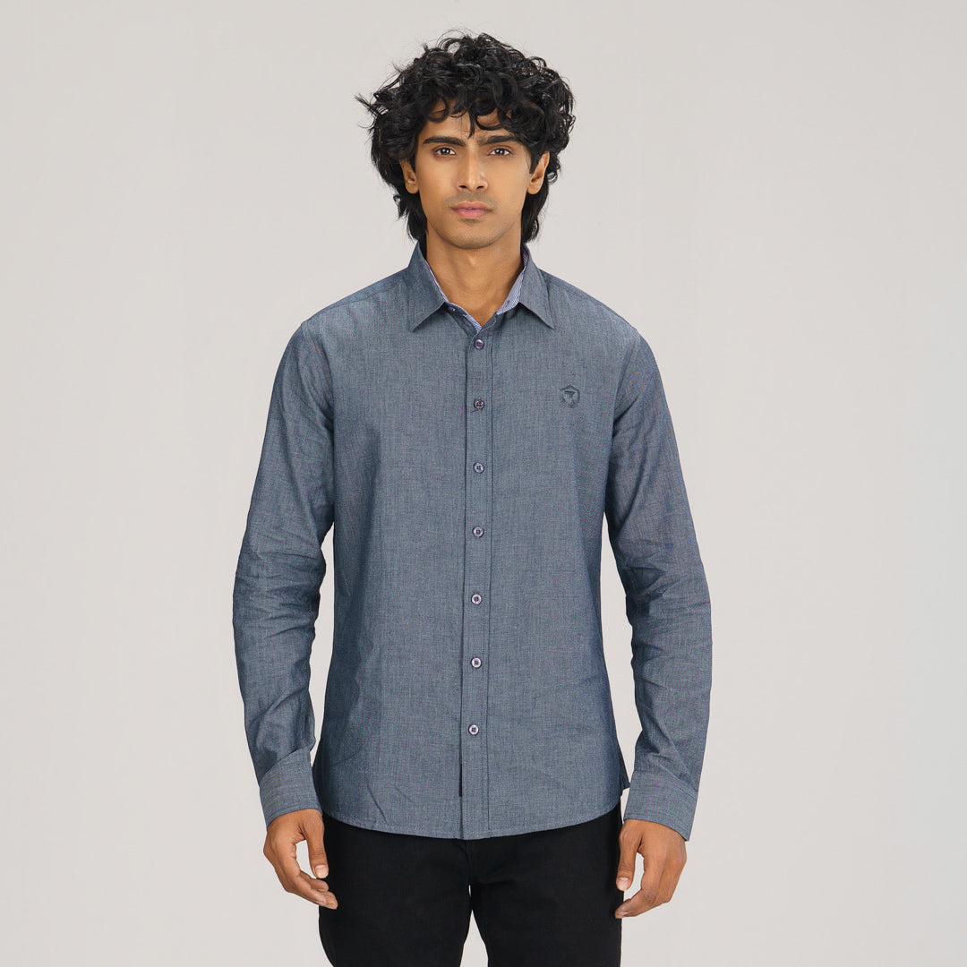 Mens Grey L/S Shirt