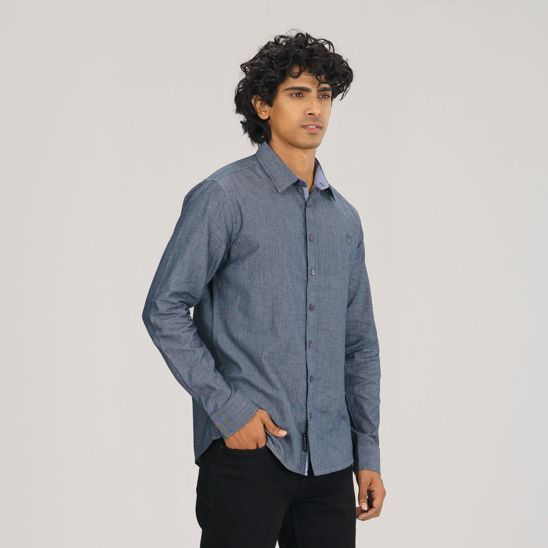 Mens Grey L/S Shirt