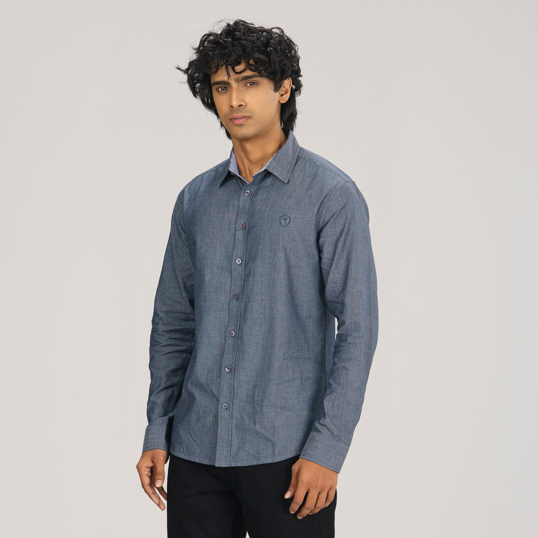 Mens Grey L/S Shirt