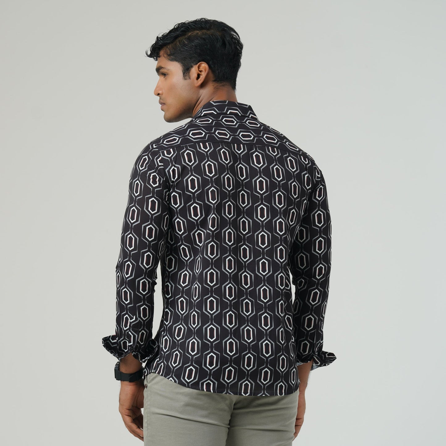 Men Black Aop Shirt