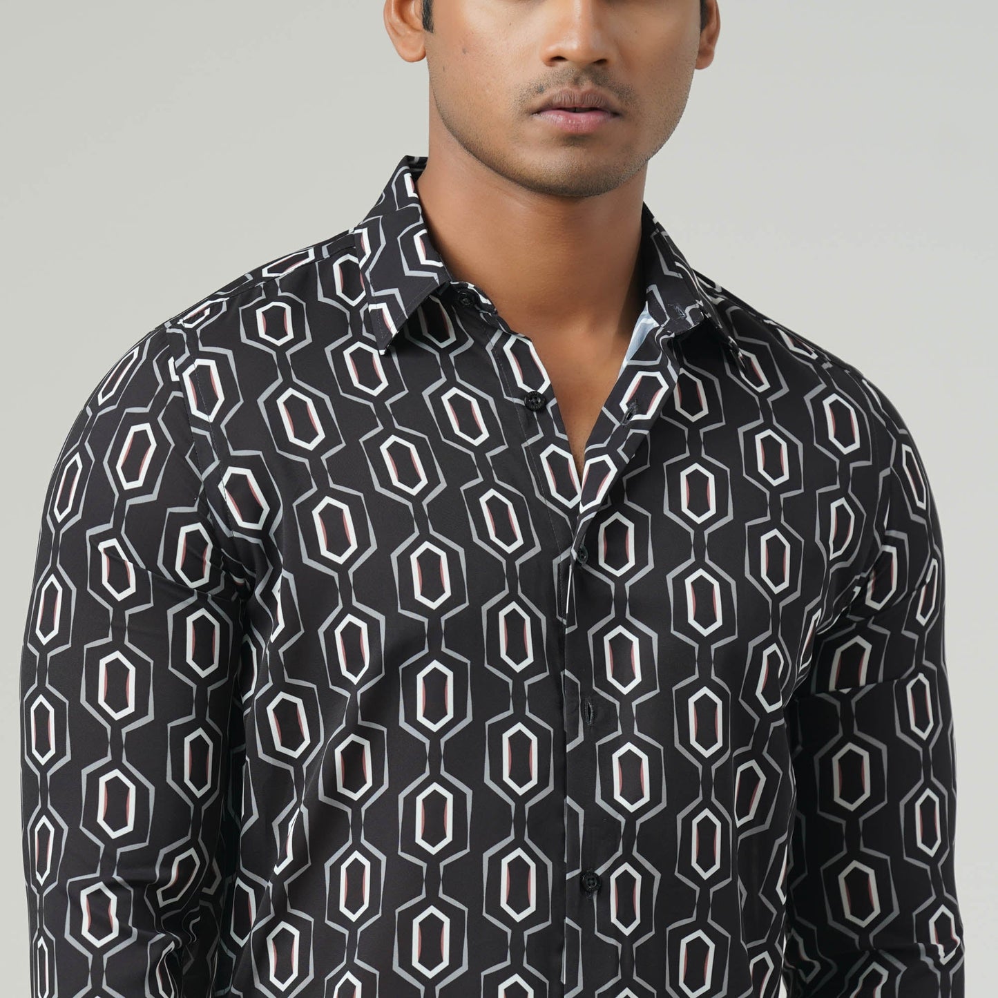 Men Black Aop Shirt