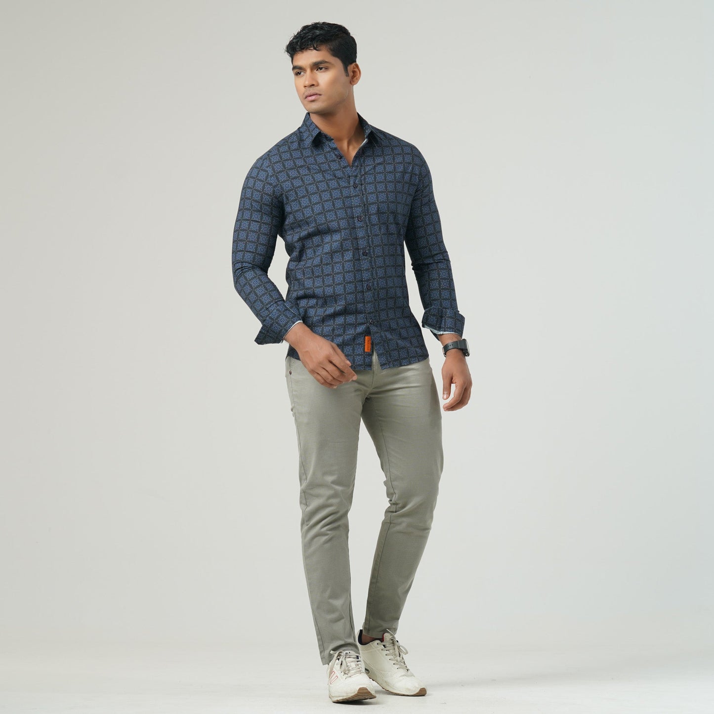 Mens Sky Blue Ls Shirt