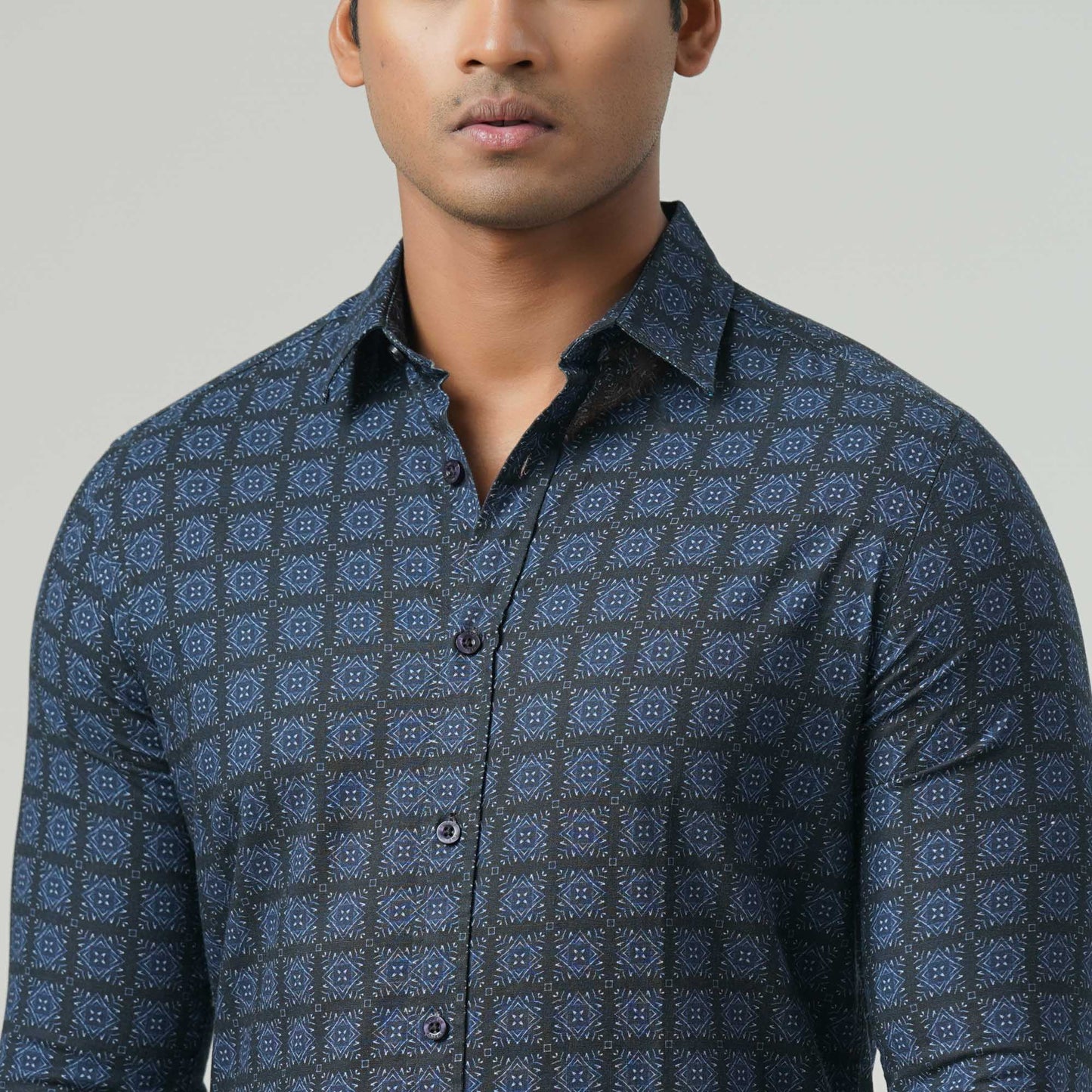 Mens Sky Blue Ls Shirt