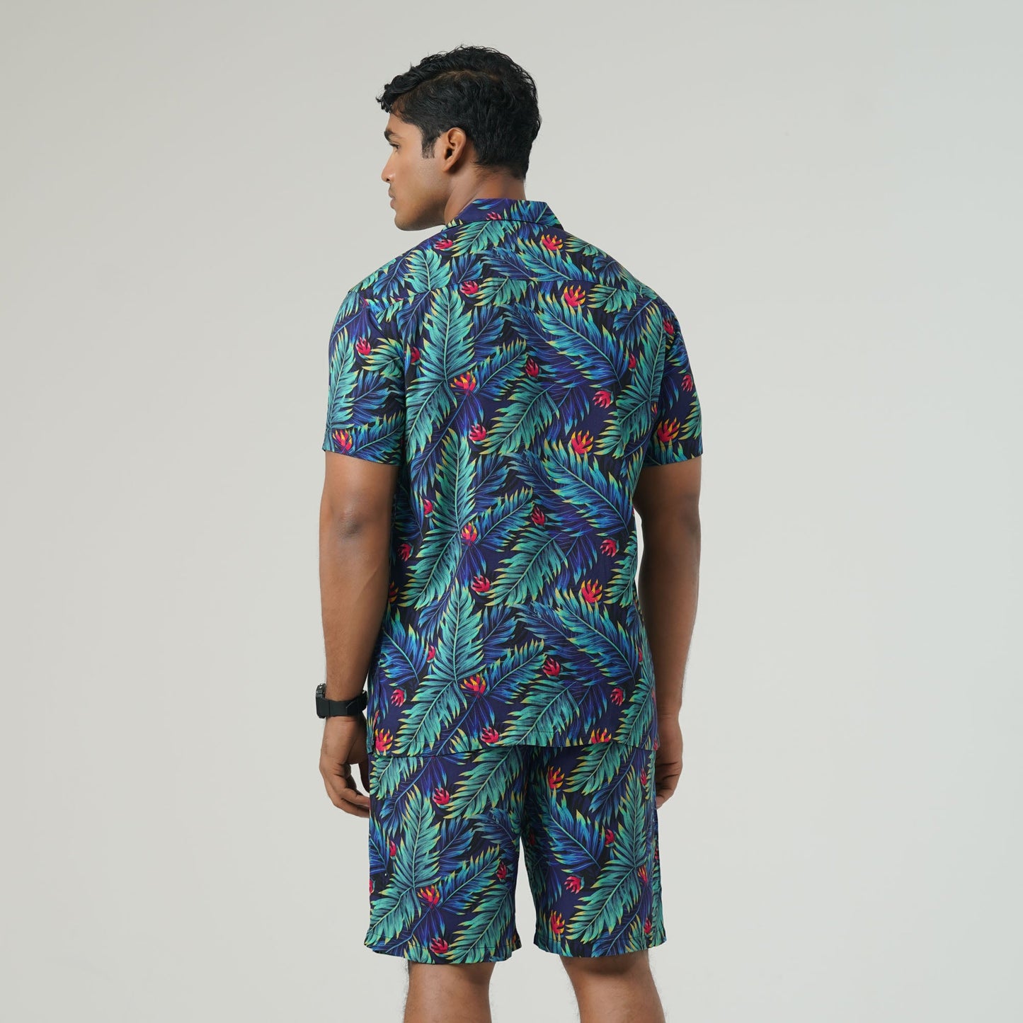 Mens Green Aop Hawai Shirt