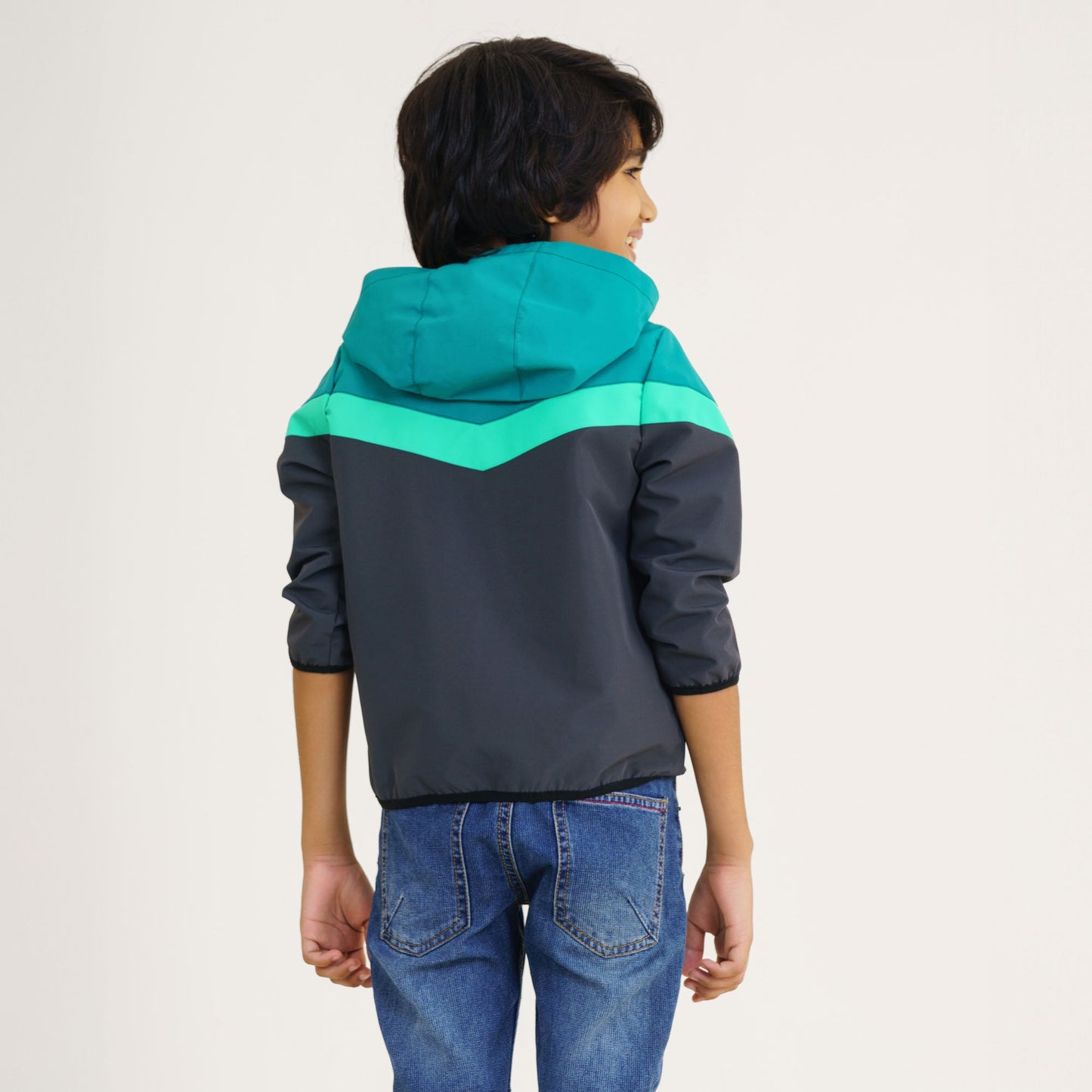 Baby Boy's Green & Gray Windbreaker