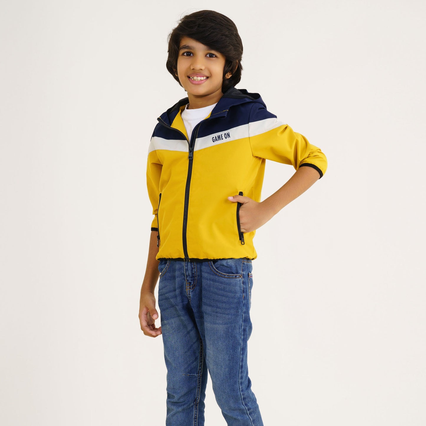 Baby Boy's Mustard & Navy Jacket