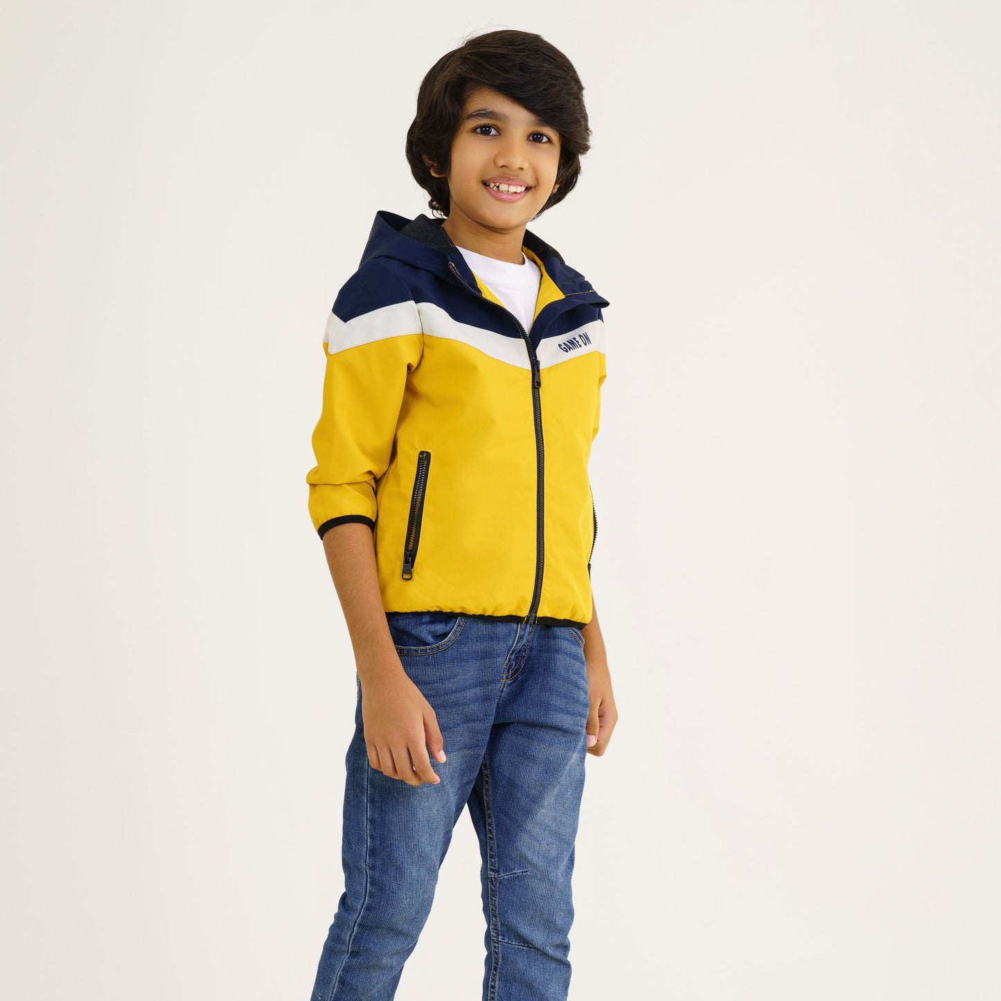 Baby Boy's Mustard & Navy Jacket