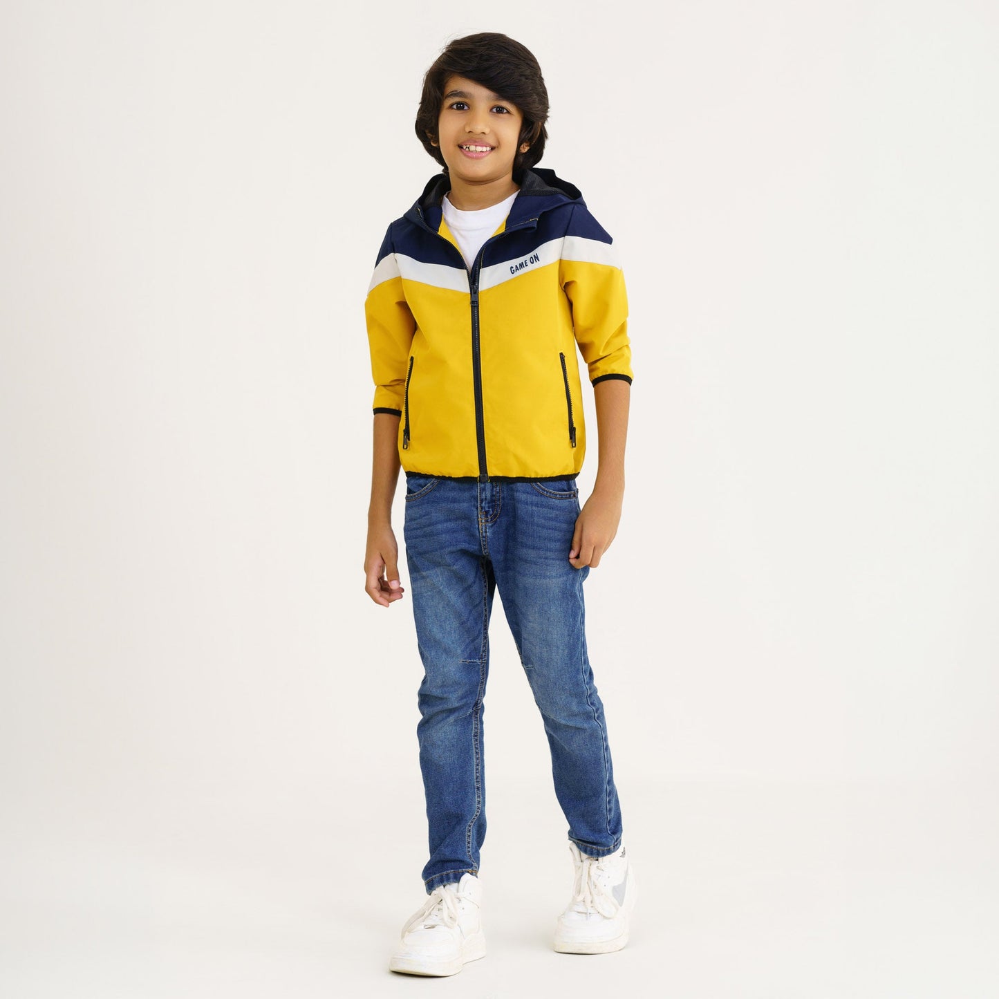 Baby Boy's Mustard & Navy Jacket