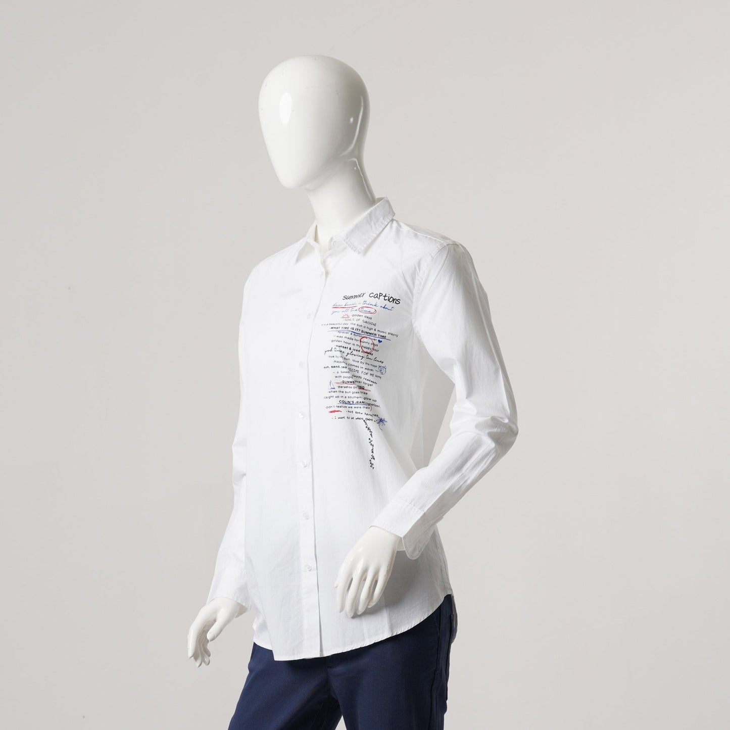 Womens White Casual Shirt