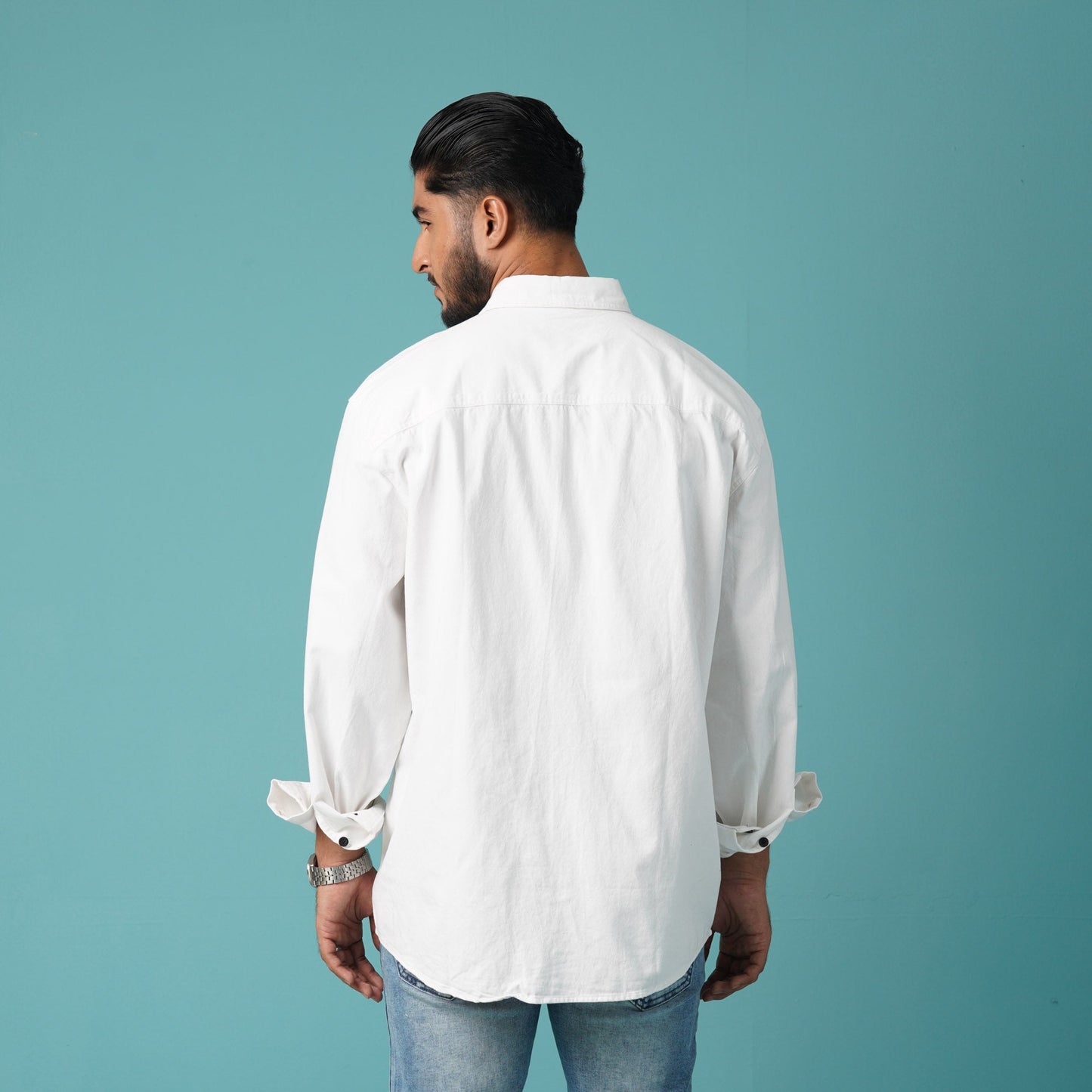 Men's White Casual Shirt