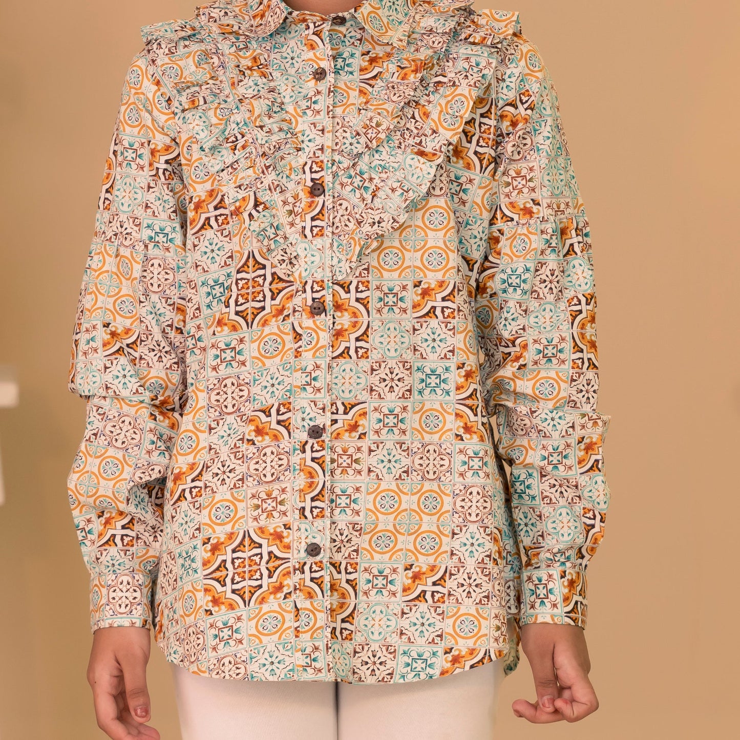 Girls Shirt-White