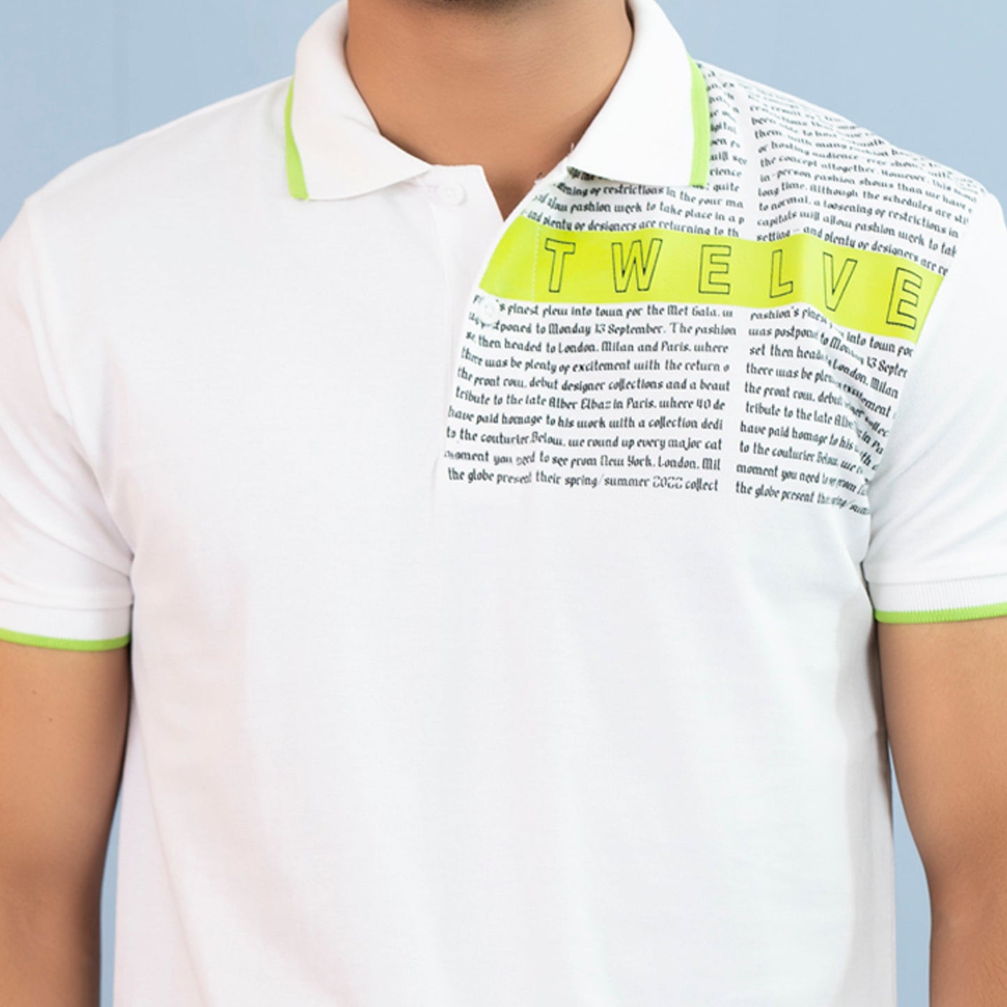 Men's White Polo