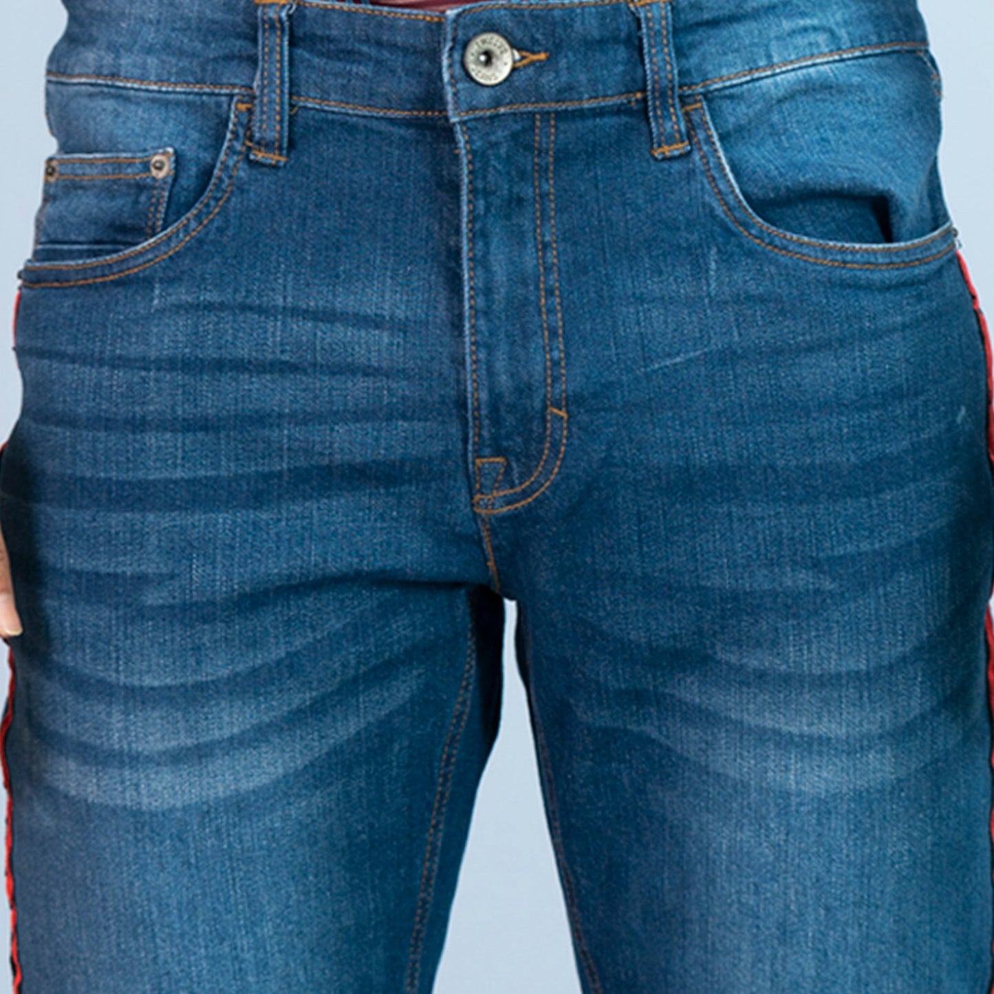 Men's Washed Denim Jeans