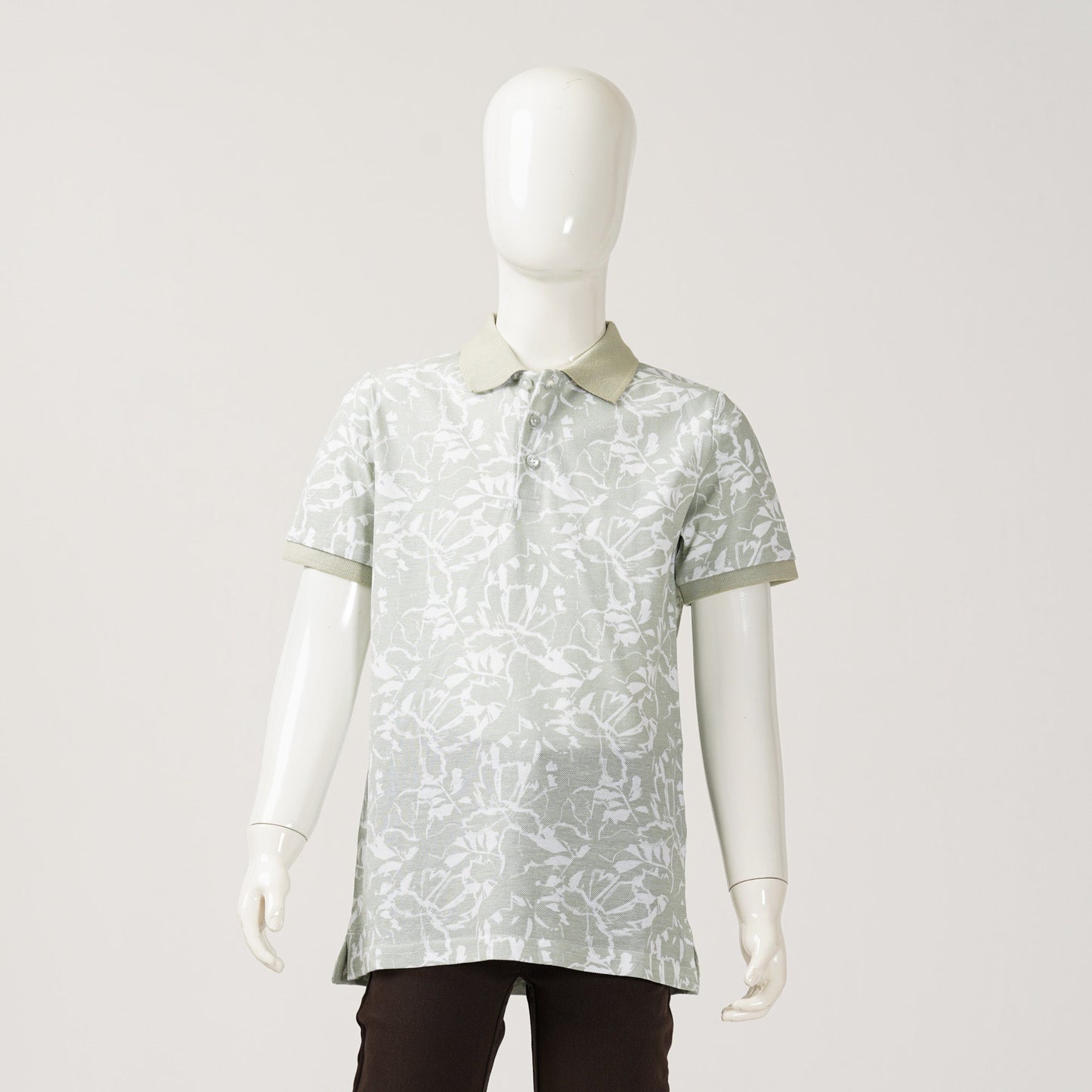 Boys Light Green Polo
