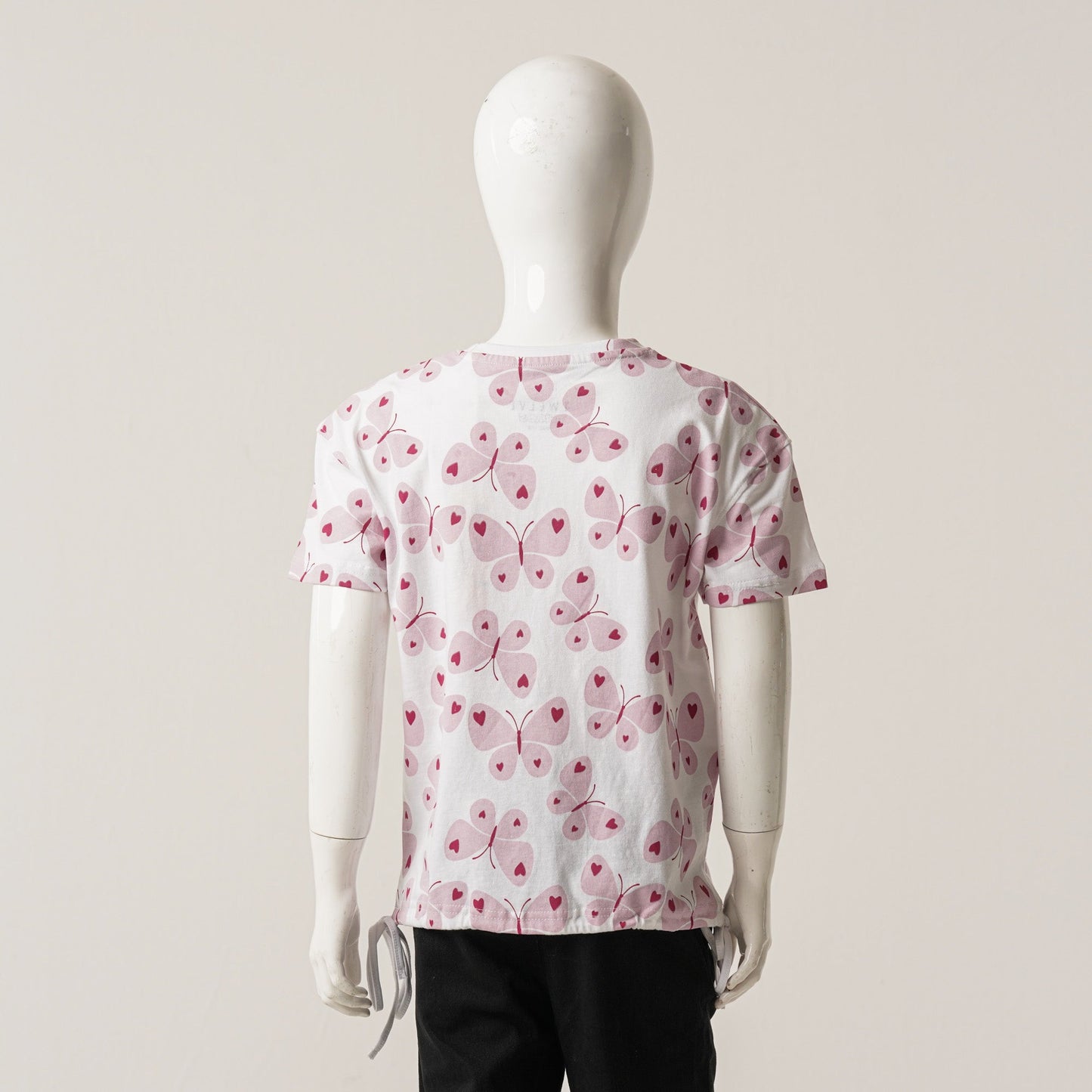 Girls White Aop T-Shirt