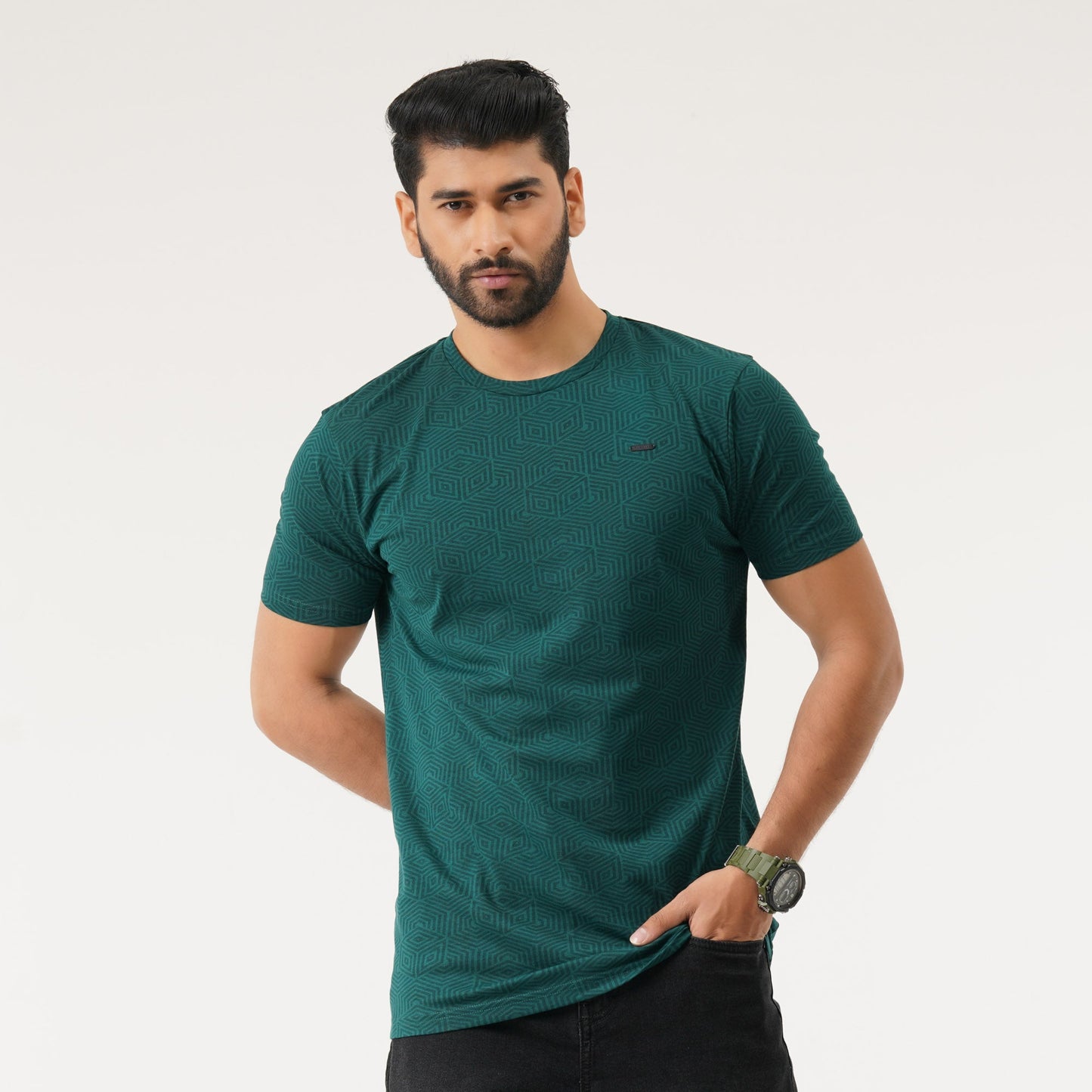 Mens Dark Green T-Shirt