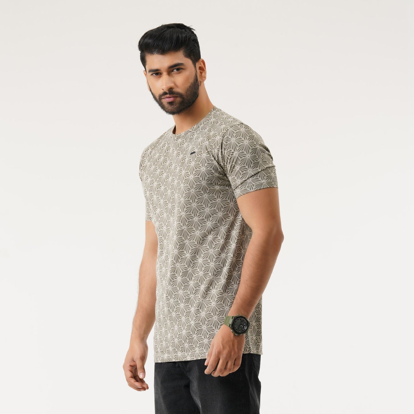 Mens Beige T-Shirt