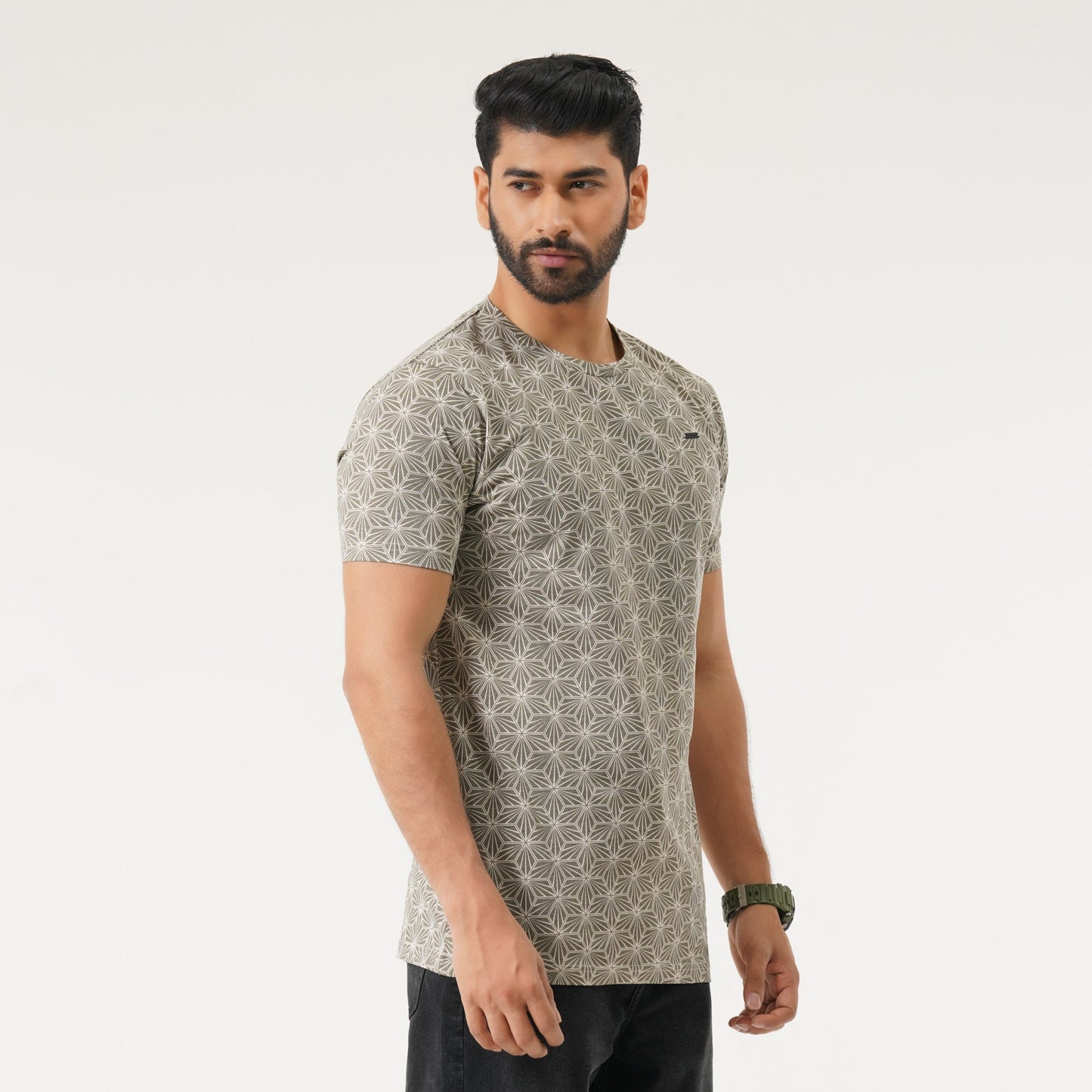 Mens Beige T-Shirt