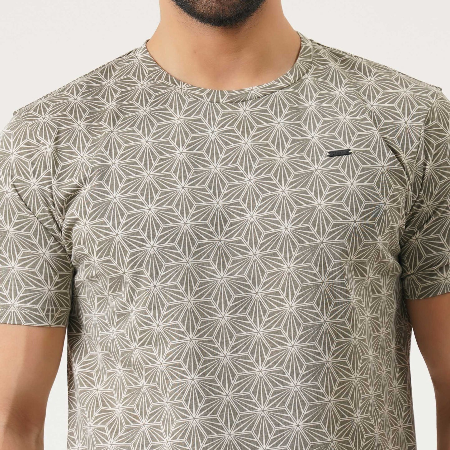 Mens Beige T-Shirt
