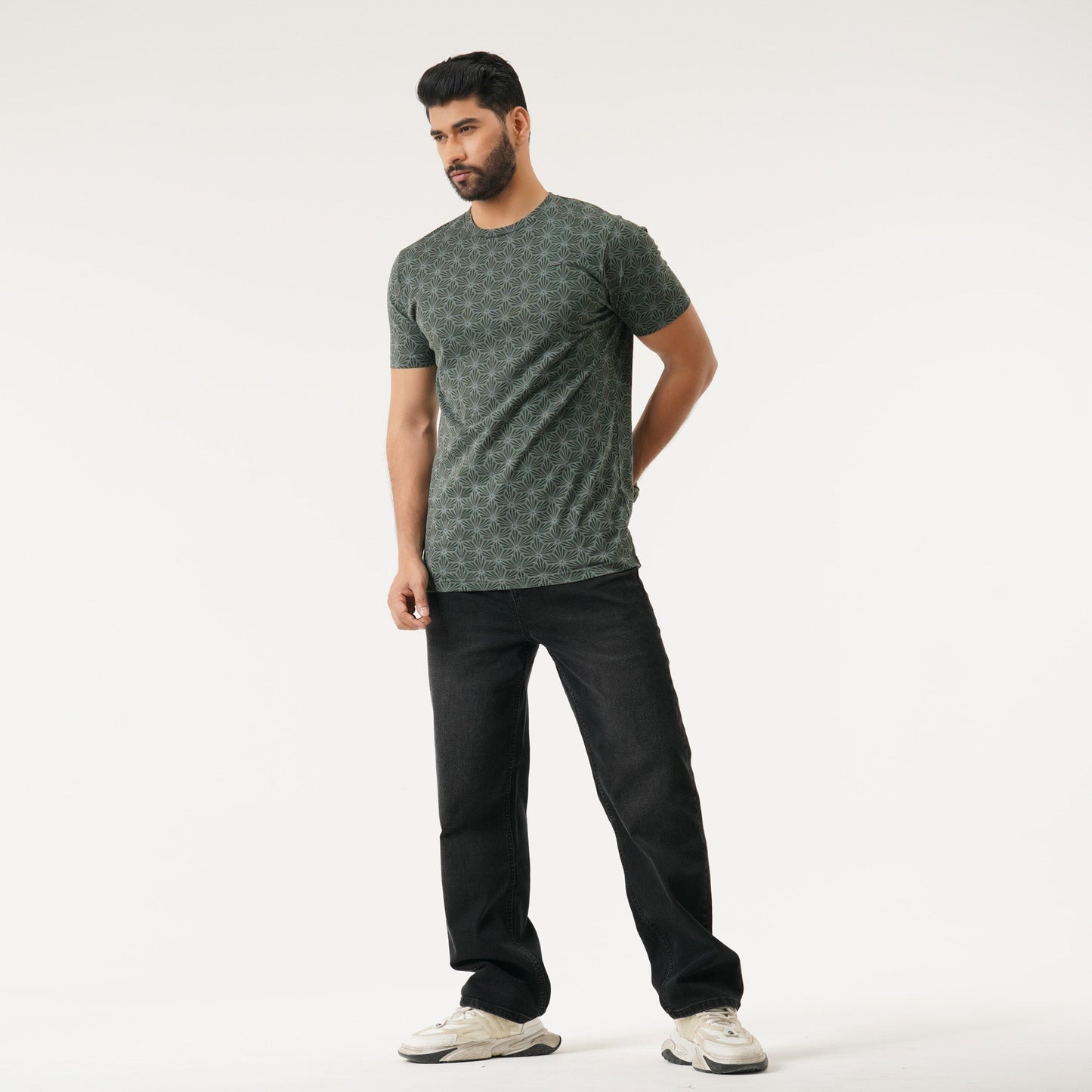 Mens Charcoal Green T-Shirt