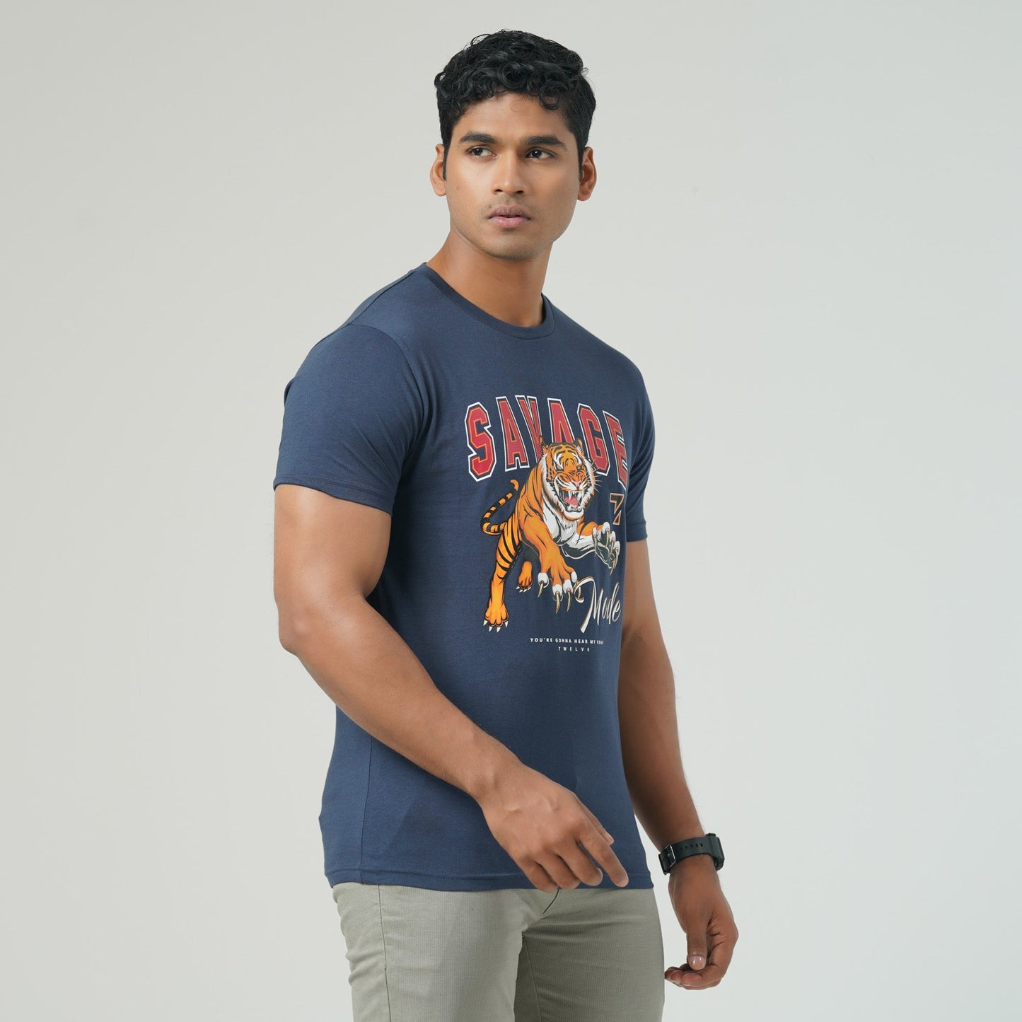 Mens Navy Blue T-Shirt
