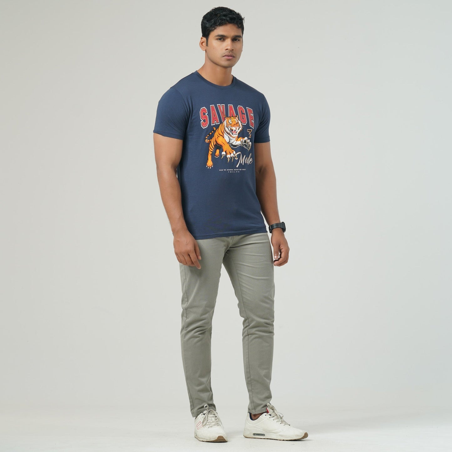 Mens Navy Blue T-Shirt
