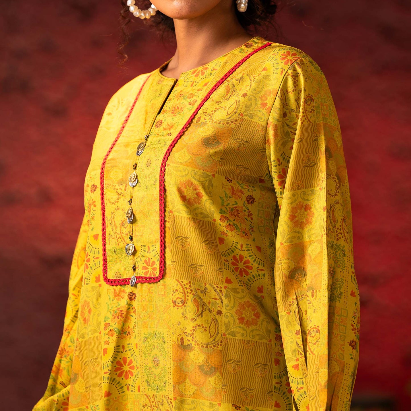 Womens Mustard Kurti