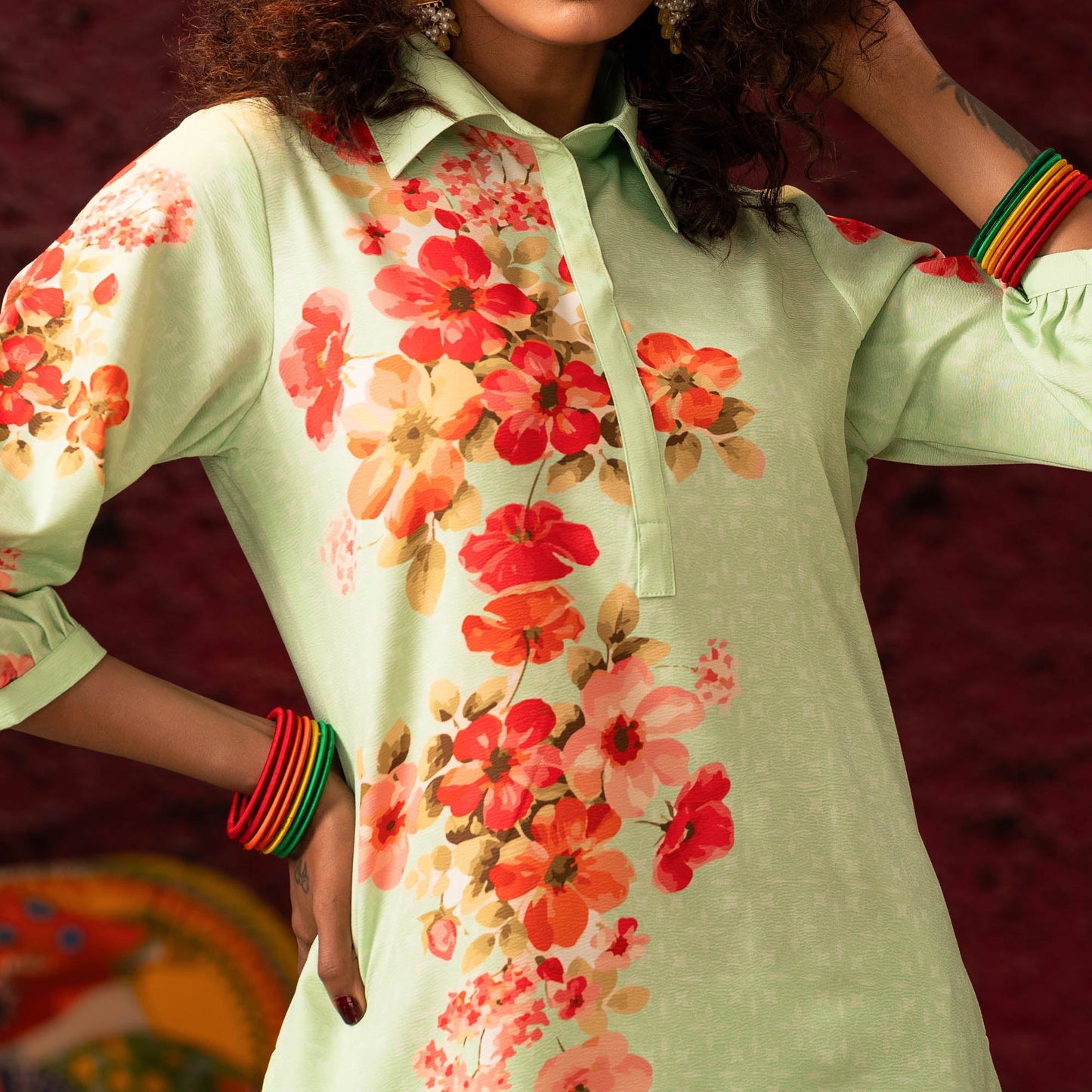 Womens Paste Two Piece Set