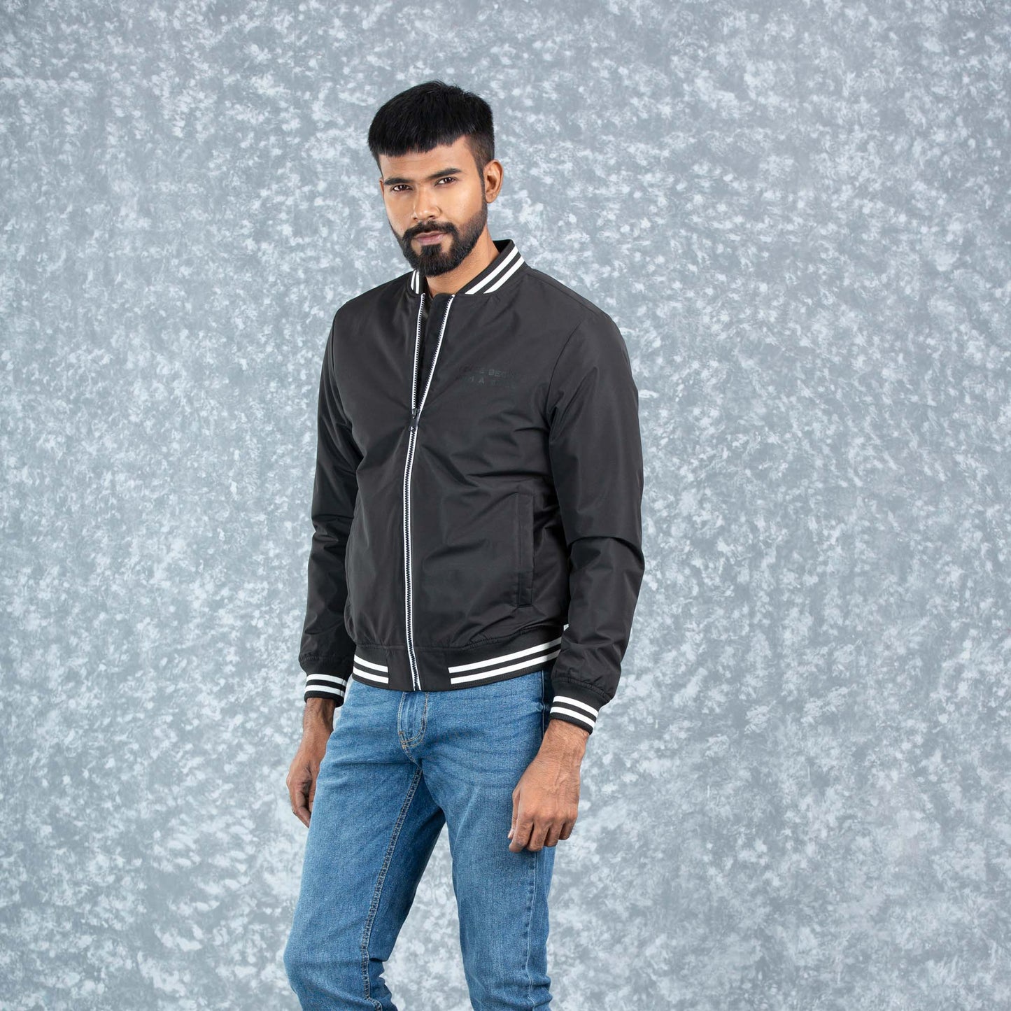Mens Bomber Jacket- Black