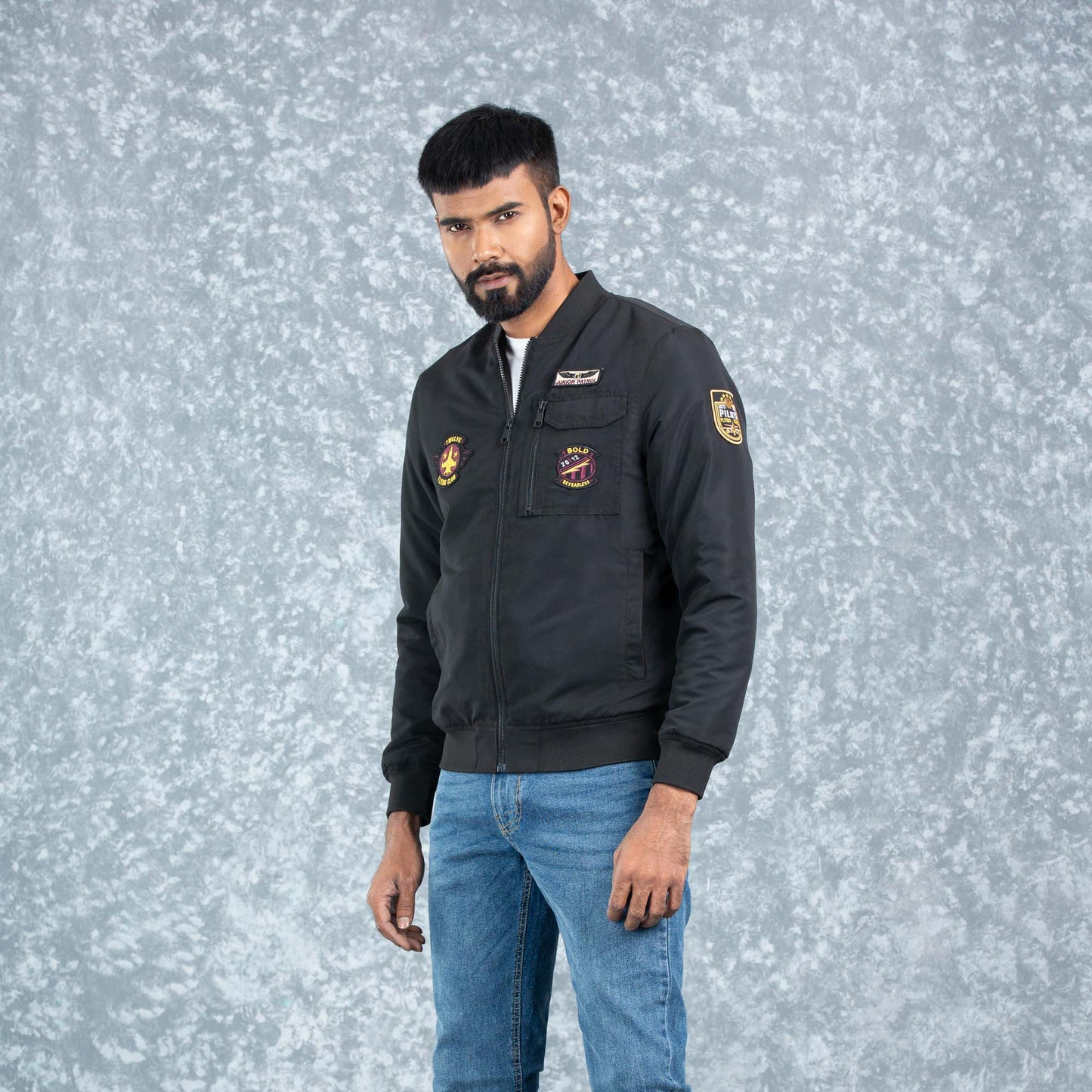 MENS BOMBER- BLACK