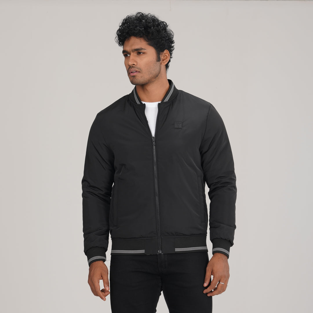 Mens Reversible Black Bomber