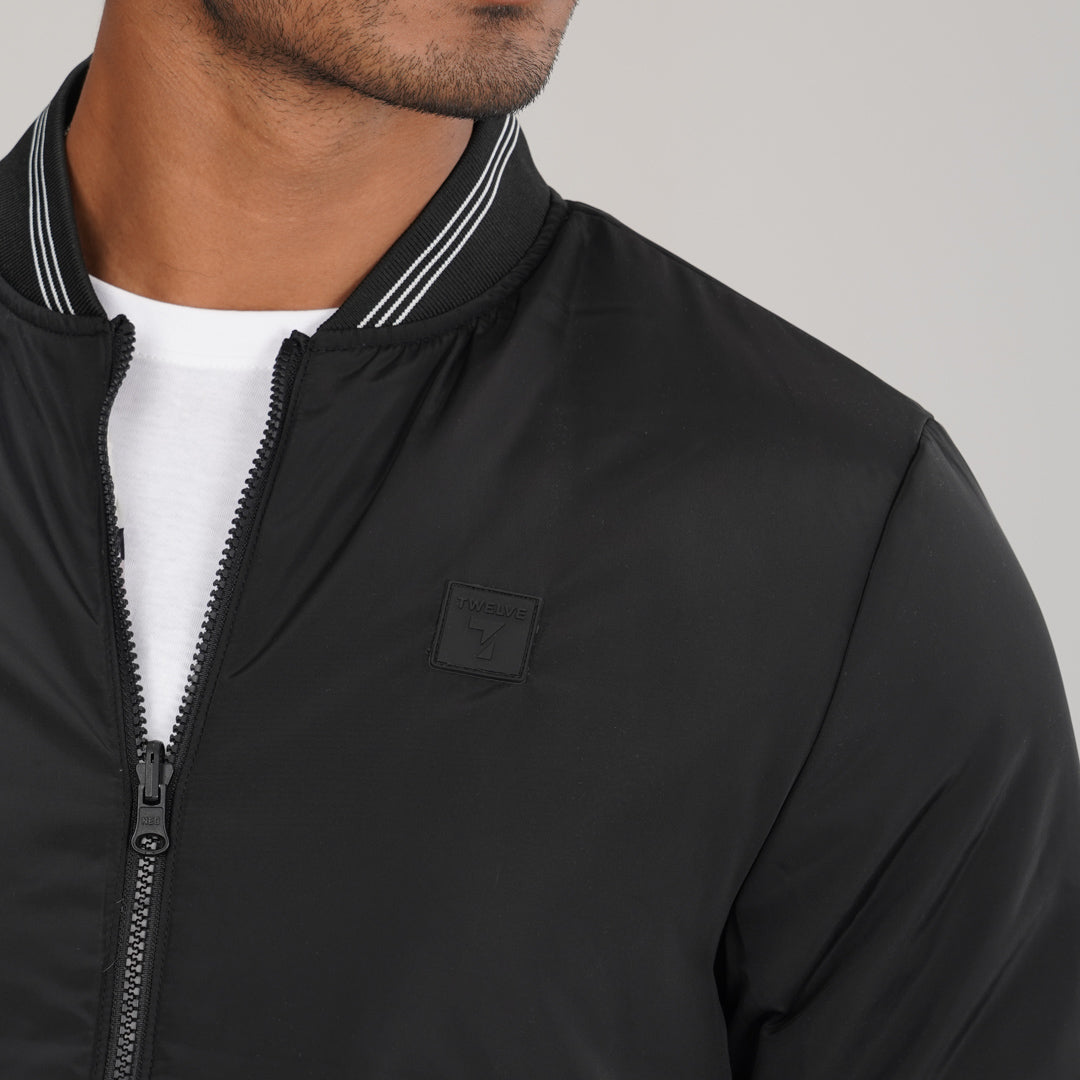 Mens Reversible Black Bomber